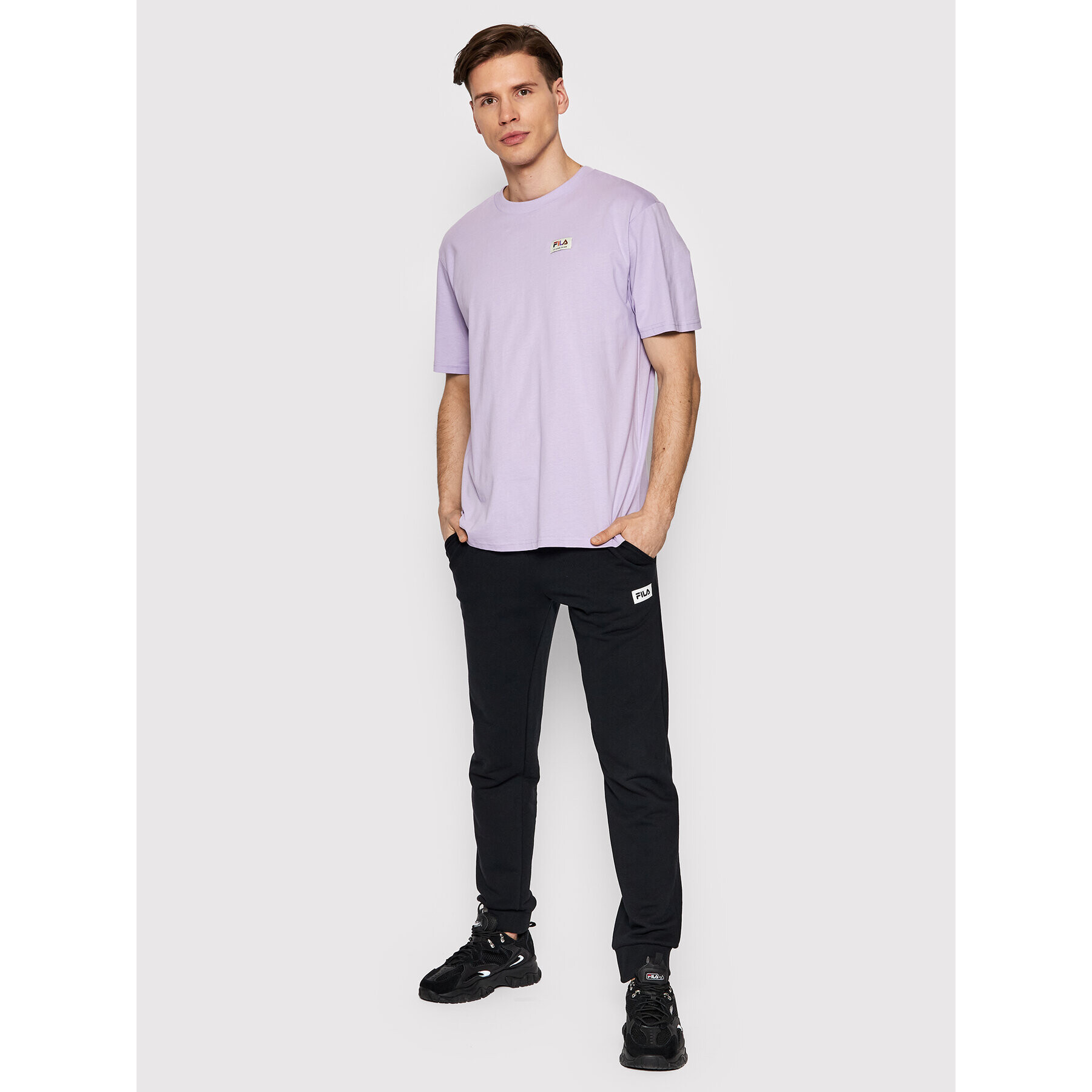 Fila T-Shirt Tismo FAM0025 Fialová Relaxed Fit - Pepit.cz