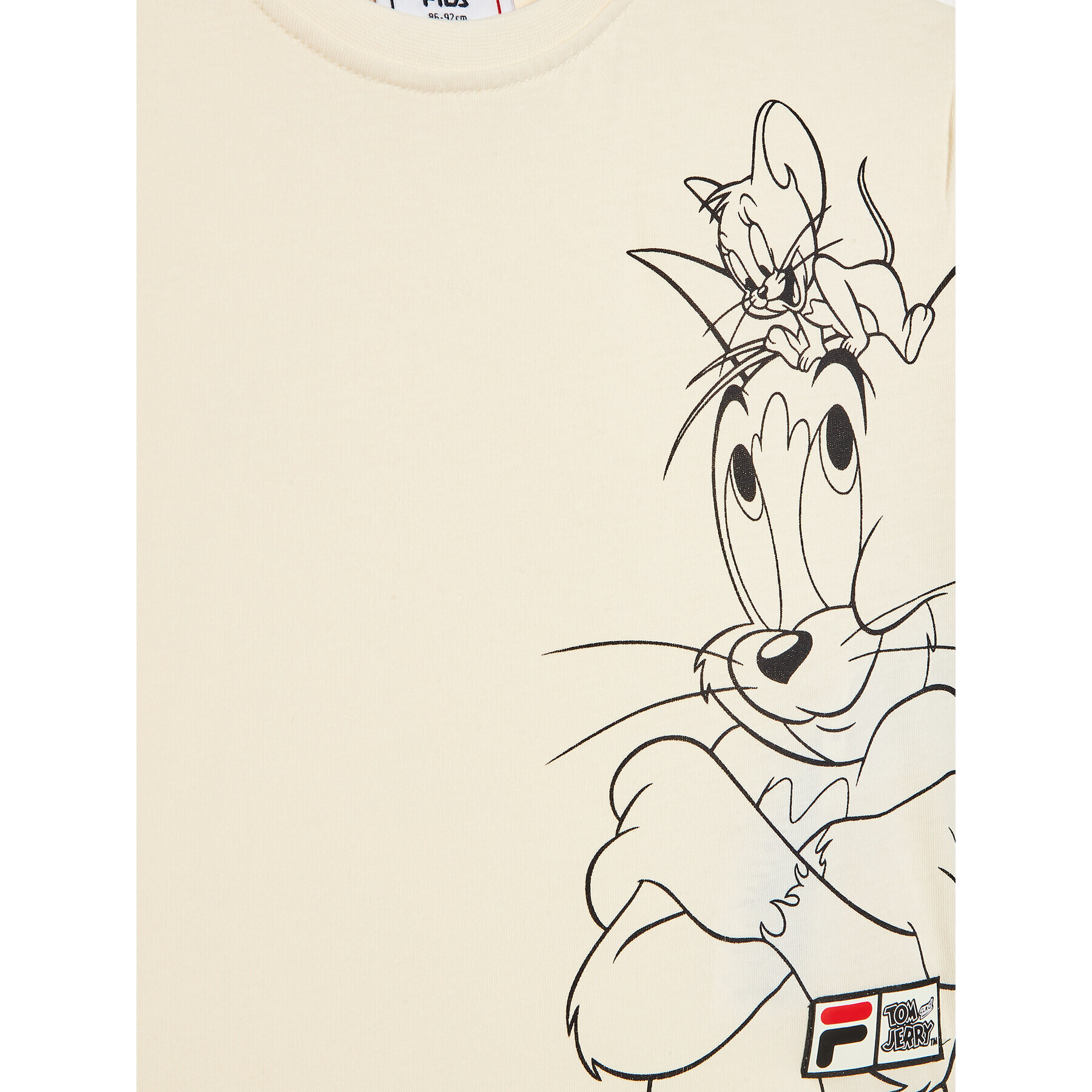 Fila T-Shirt Tom & Jerry Toyama FAK0111 Béžová Regular Fit - Pepit.cz