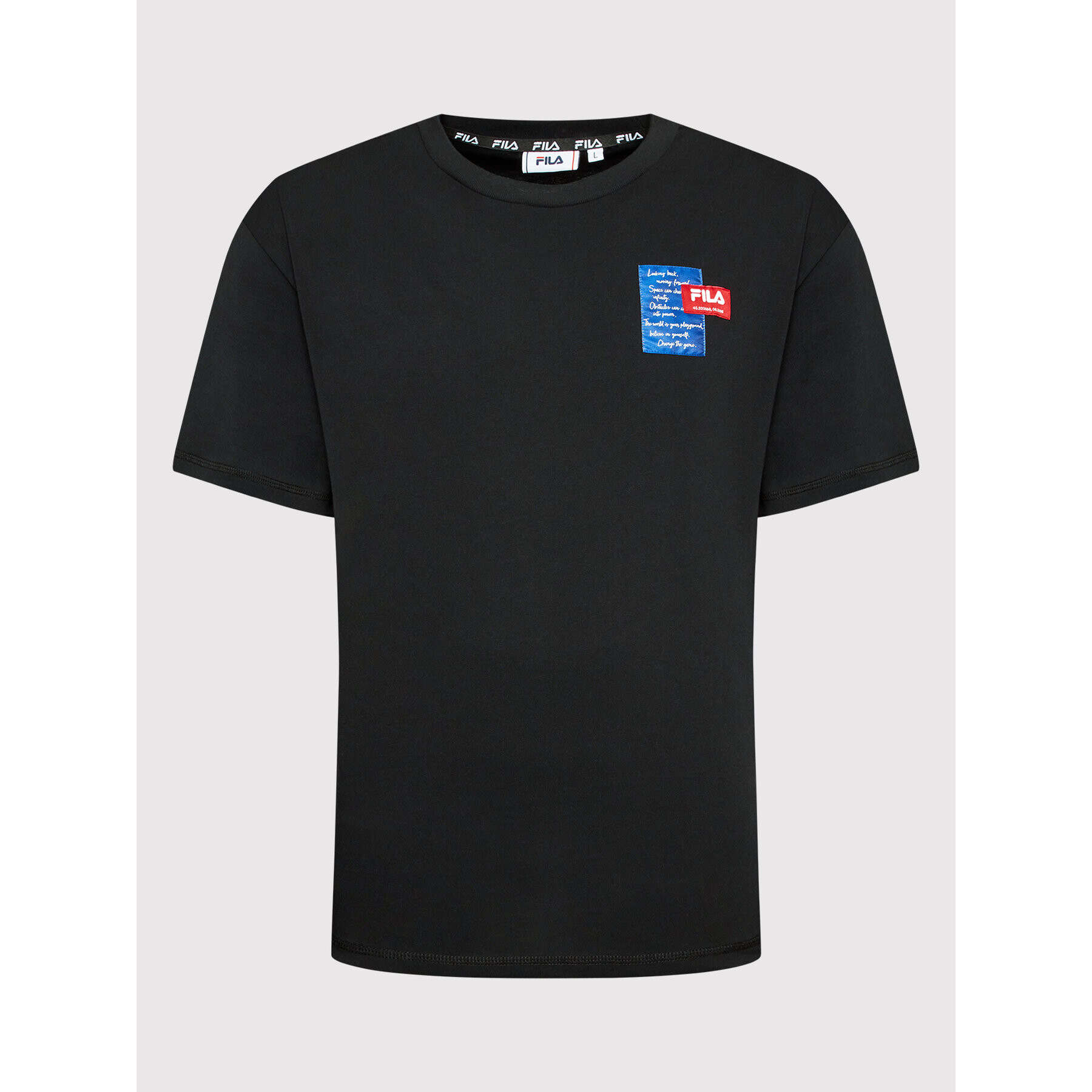 Fila T-Shirt Trabzon FAM0005 Černá Regular Fit - Pepit.cz