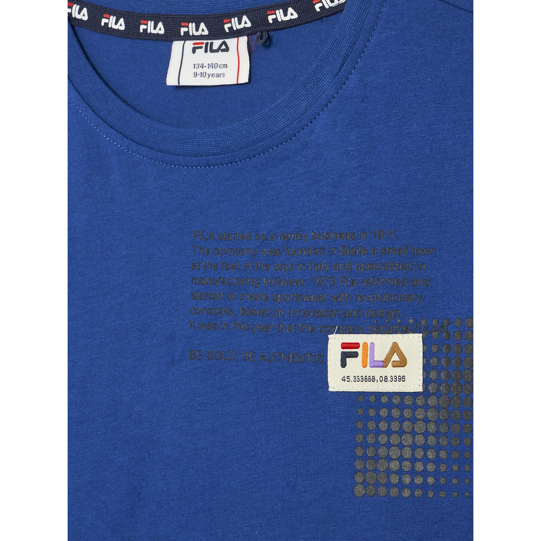 Fila T-Shirt Triest FAT0147 Modrá Regular Fit - Pepit.cz