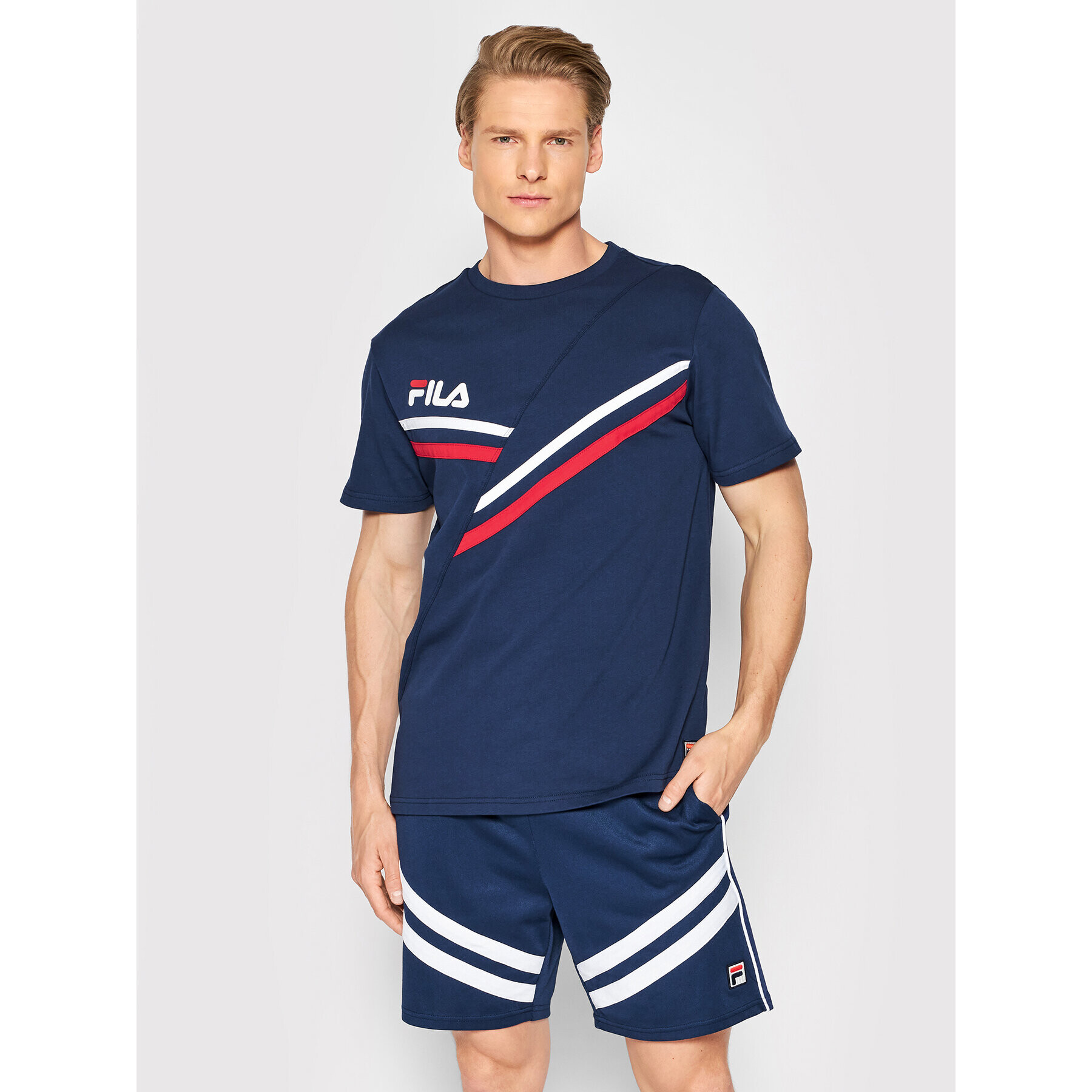 Fila T-Shirt Znaim FAM0089 Tmavomodrá Regular Fit - Pepit.cz