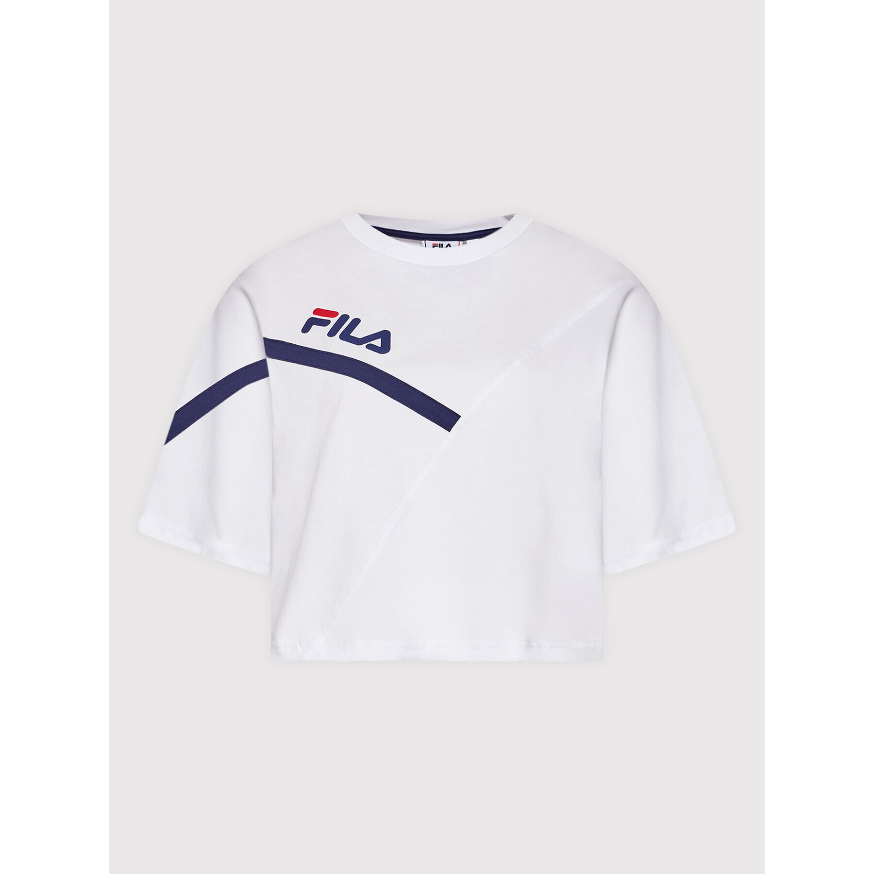 Fila T-Shirt Zug FAW0156 Bílá Cropped Fit - Pepit.cz