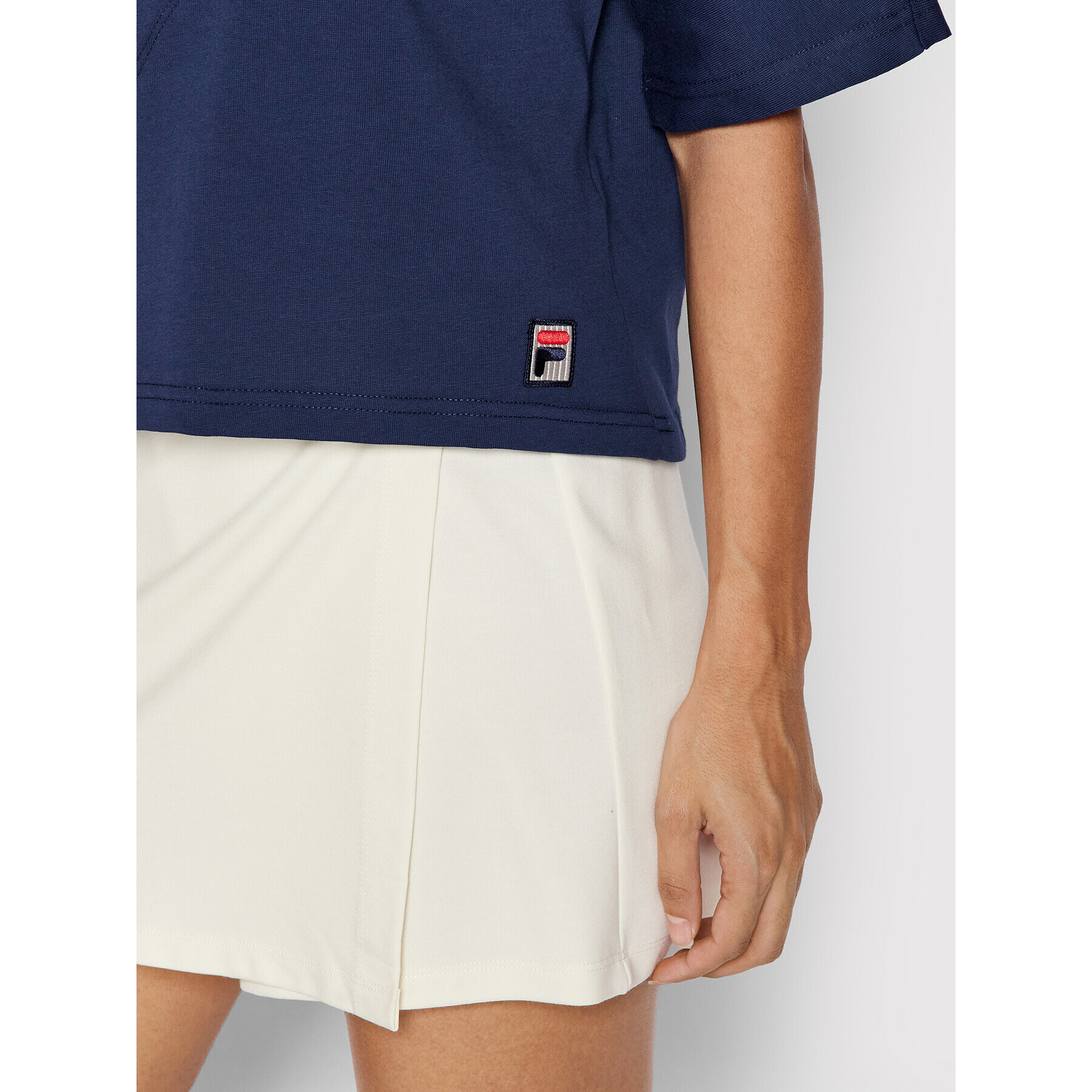 Fila T-Shirt Zug FAW0156 Tmavomodrá Cropped Fit - Pepit.cz