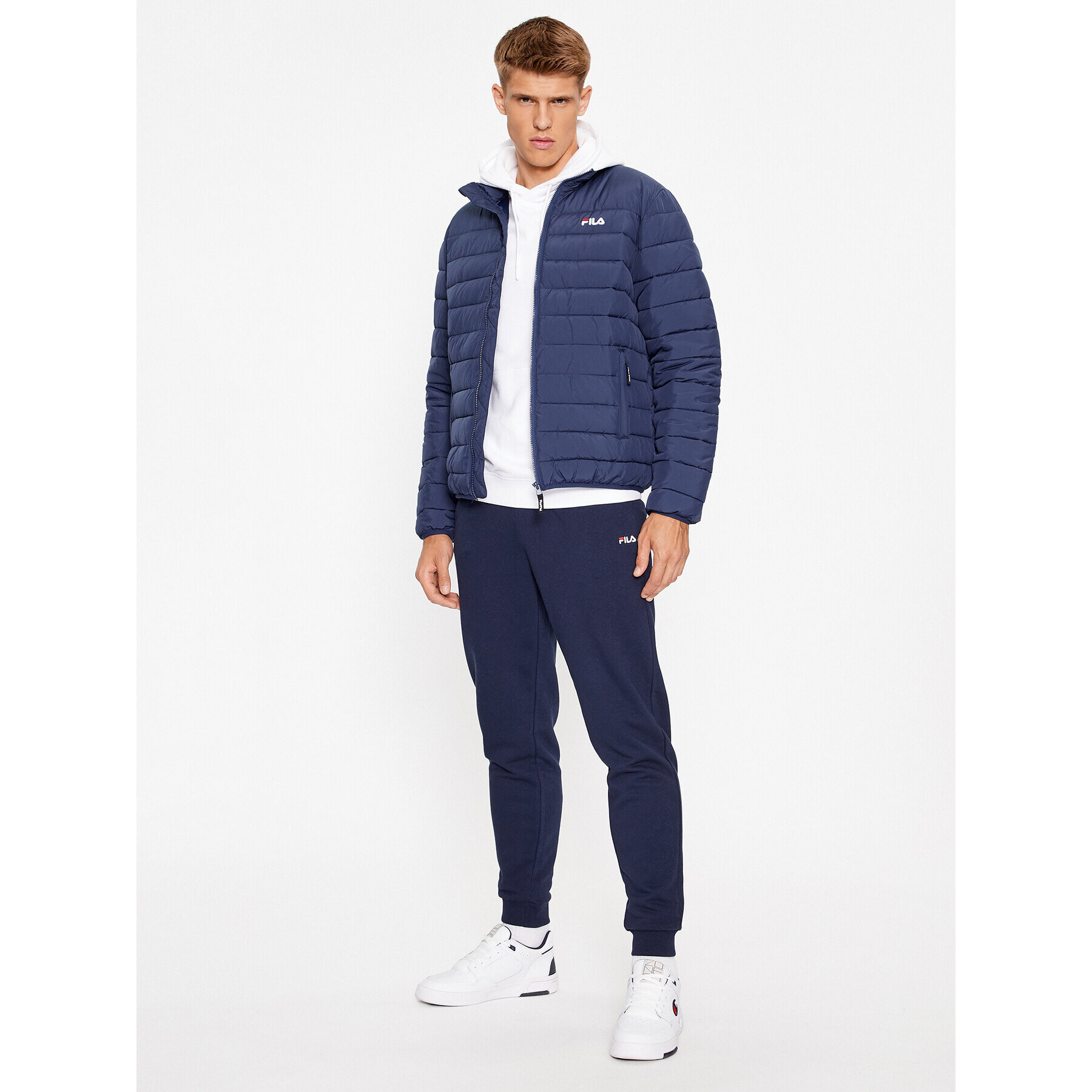 Fila Teplákové kalhoty FAM0500 Tmavomodrá Regular Fit - Pepit.cz