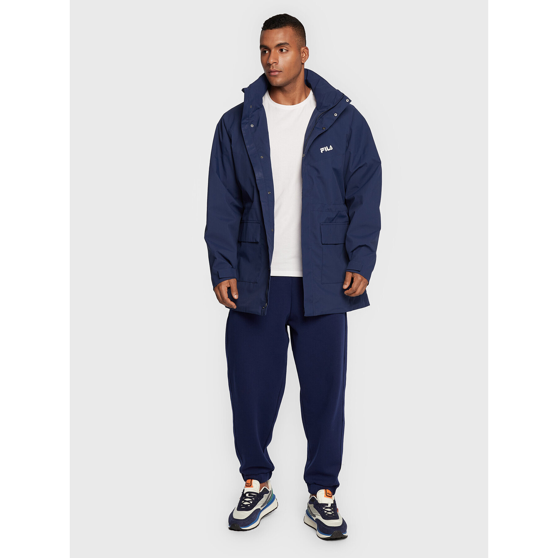 Fila Teplákové kalhoty Tricase FAM0153 Tmavomodrá Oversize - Pepit.cz