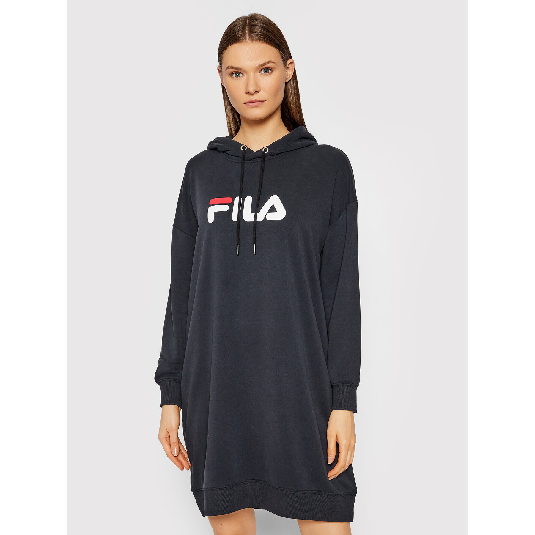 Fila Úpletové šaty Elish 688928 Černá Oversize - Pepit.cz