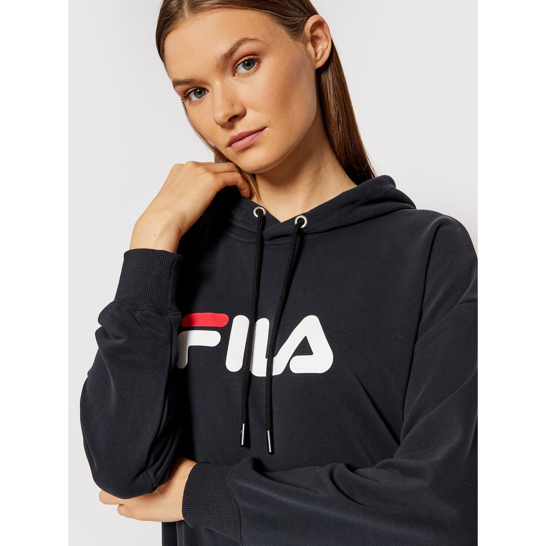 Fila Úpletové šaty Elish 688928 Černá Oversize - Pepit.cz