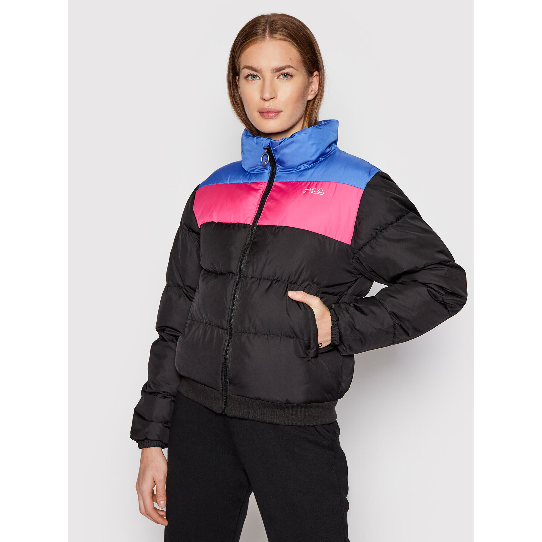 Fila Vatovaná bunda Iris 683493 Černá Regular Fit - Pepit.cz