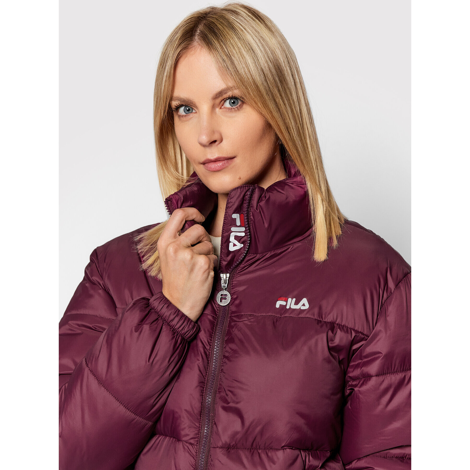 Fila Vatovaná bunda Susi 688379 Bordó Regular Fit - Pepit.cz