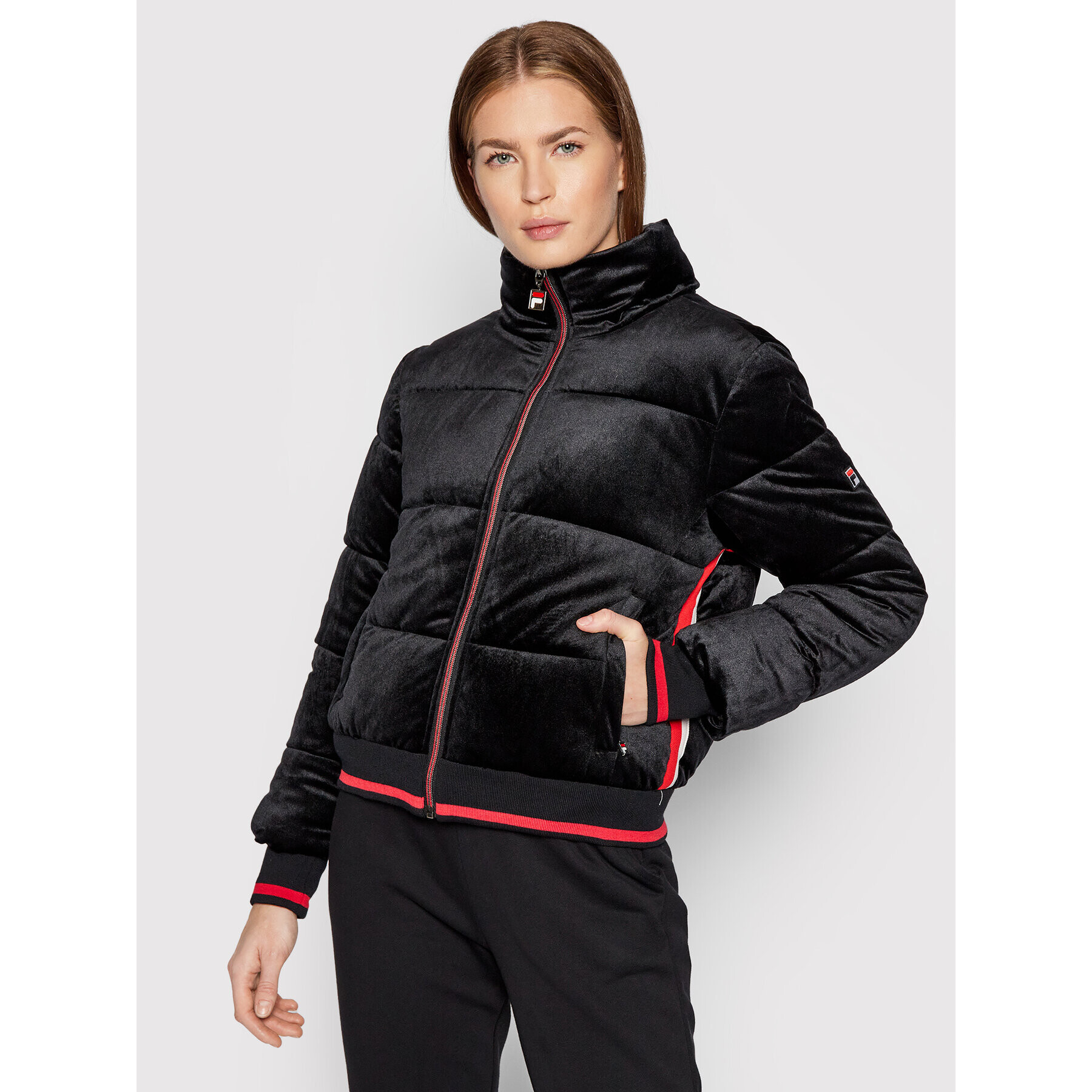 Fila Vatovaná bunda Tavi 689162 Černá Regular Fit - Pepit.cz