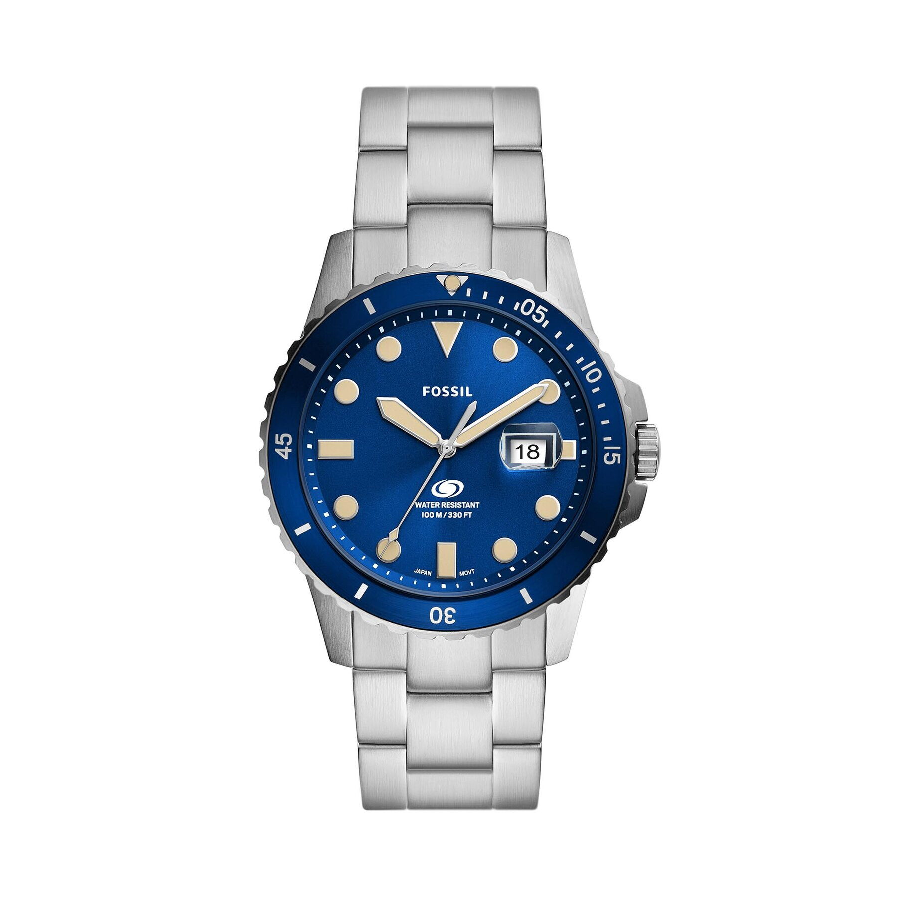 Fossil Hodinky Blue FS5949 Stříbrná - Pepit.cz