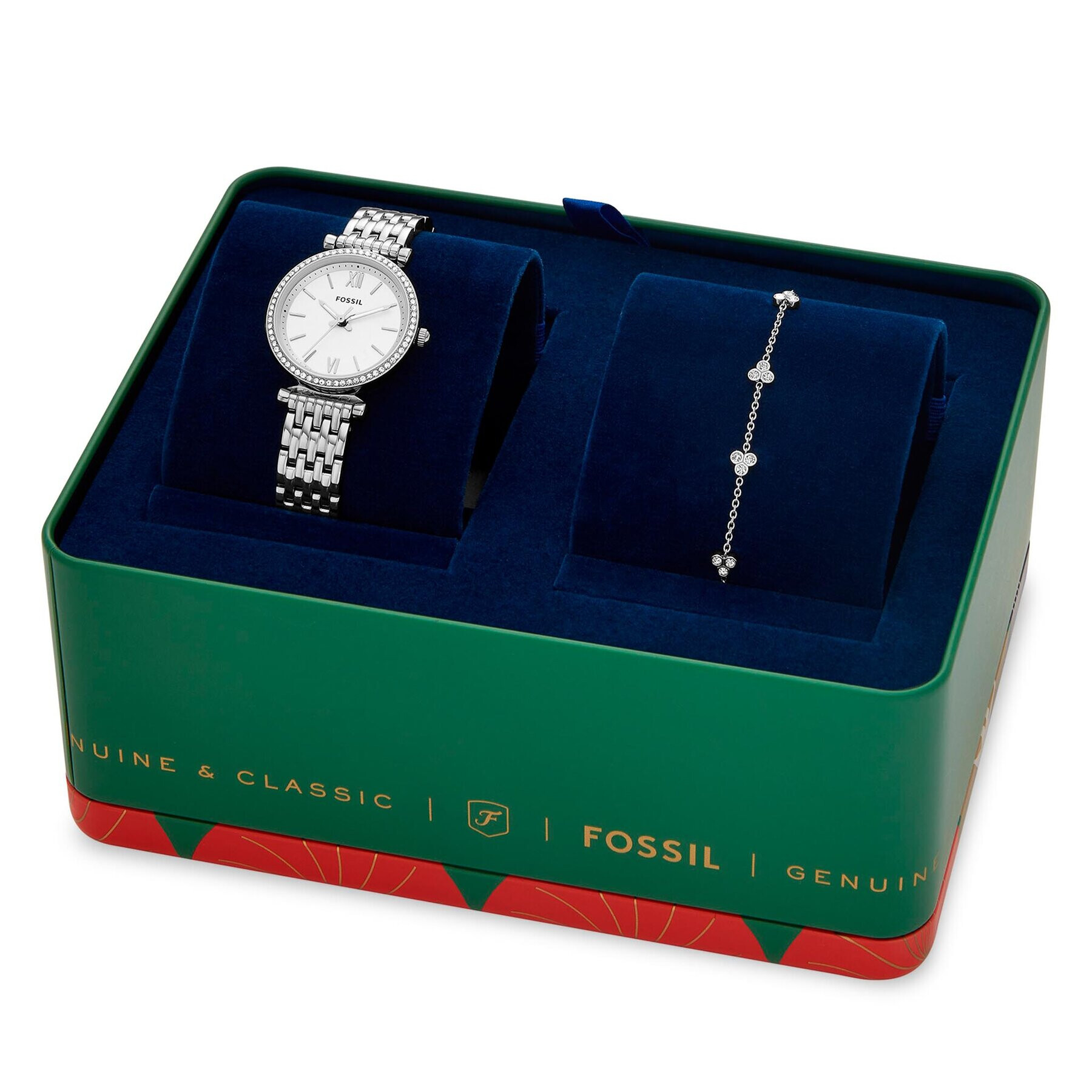 Fossil Hodinky Carlie ES5315SET Stříbrná - Pepit.cz