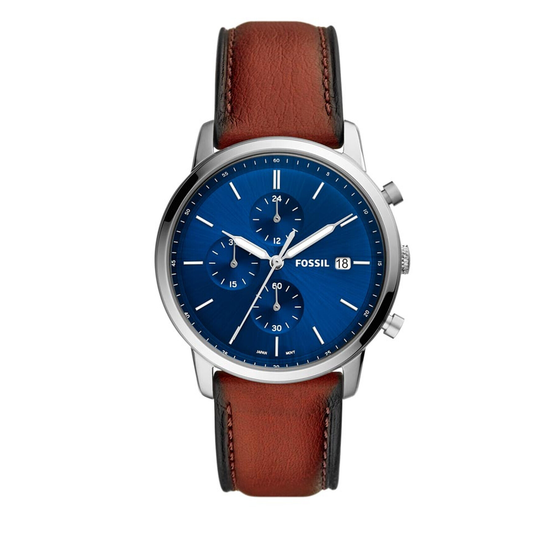 Fossil Hodinky Minimalist Chrono FS5850 Hnědá - Pepit.cz