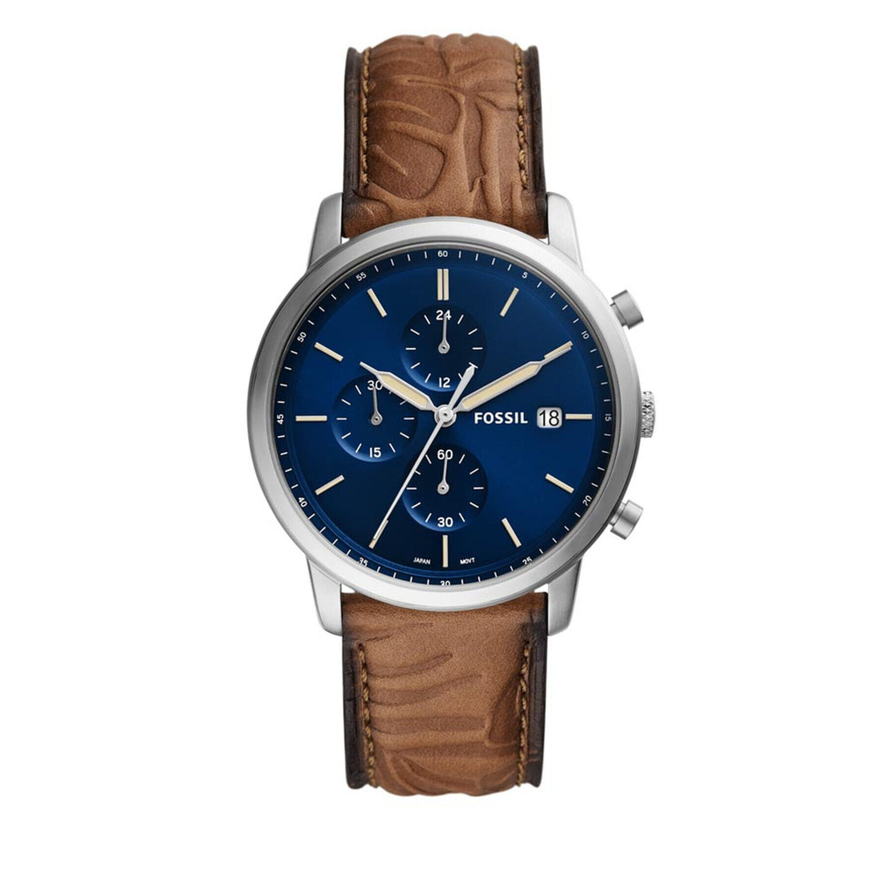 Fossil Hodinky Minimalist Chronograph FS5928 Hnědá - Pepit.cz