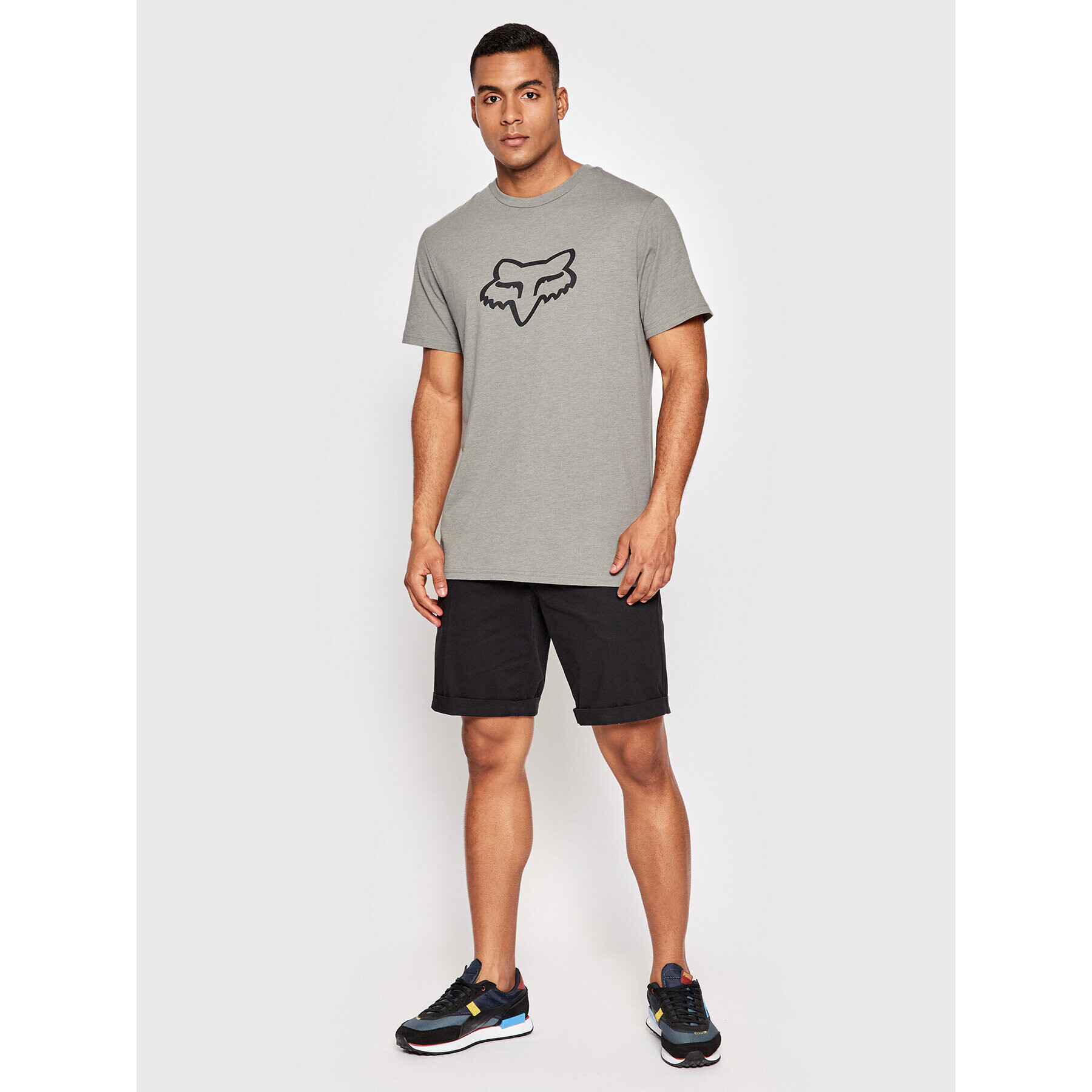 Fox Racing T-Shirt Legacy Fox Head 28990 Šedá Regular Fit - Pepit.cz