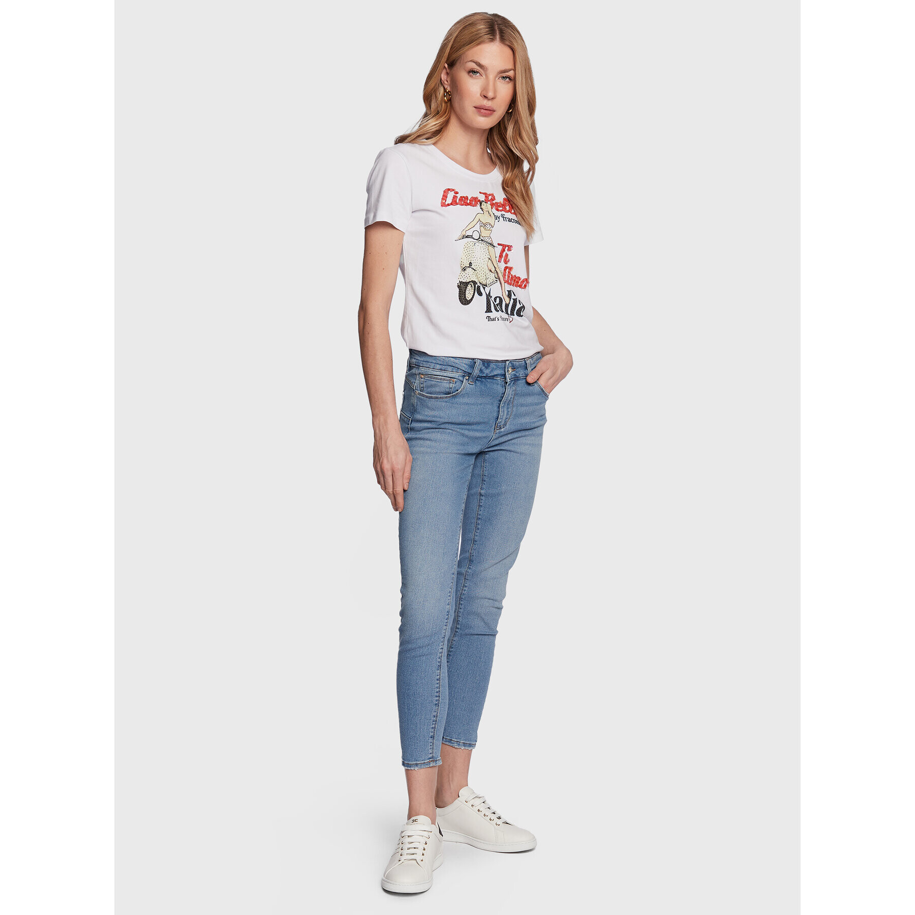 Fracomina Jeansy FP23SV8000D40703 Modrá Skinny Fit - Pepit.cz