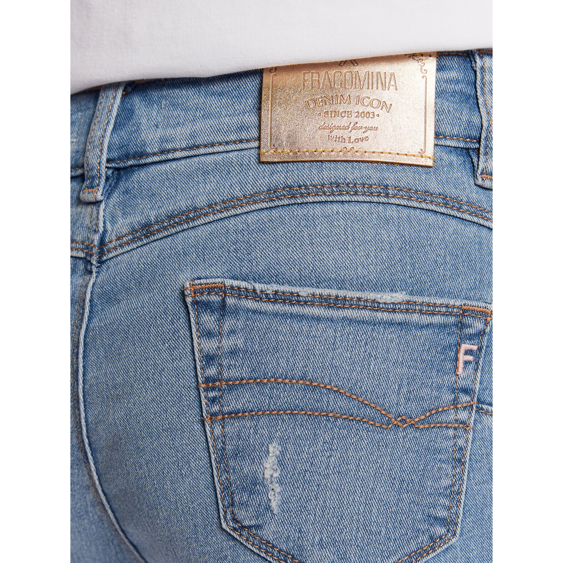 Fracomina Jeansy FP23SV8000D40703 Modrá Skinny Fit - Pepit.cz