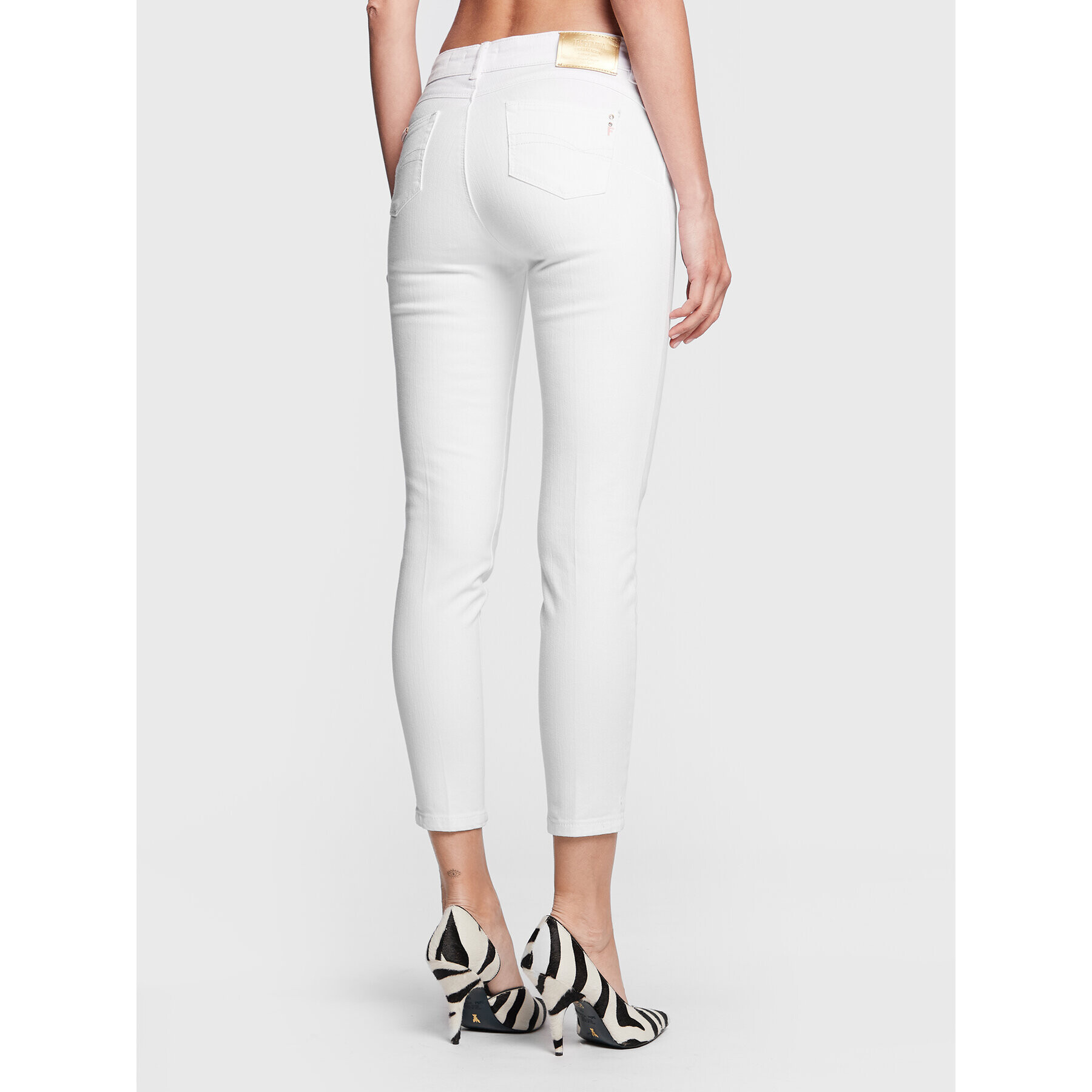 Fracomina Jeansy FP23SV8000W50101 Bílá Skinny Fit - Pepit.cz