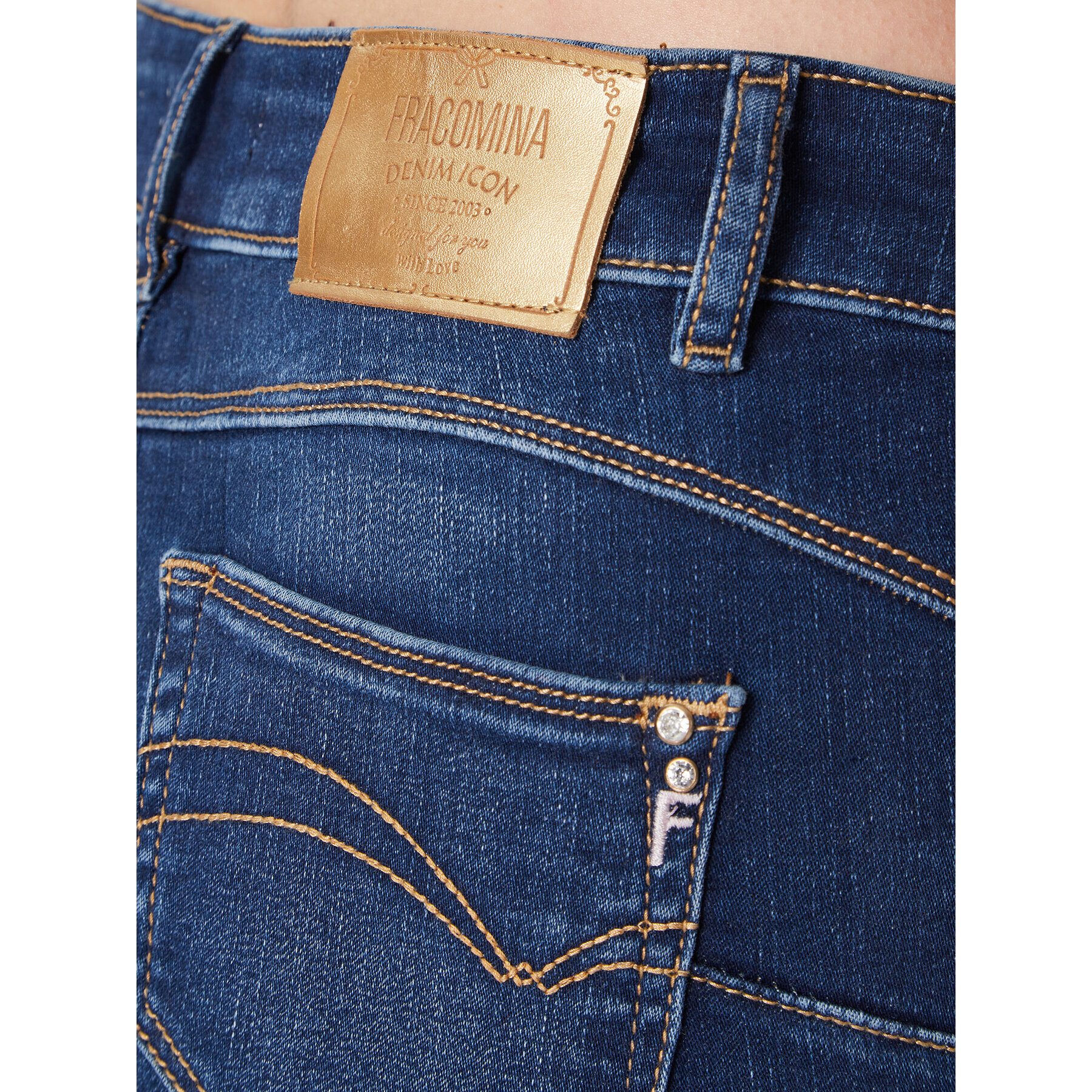 Fracomina Jeansy FP23SV8020D40902 Modrá Regular Fit - Pepit.cz