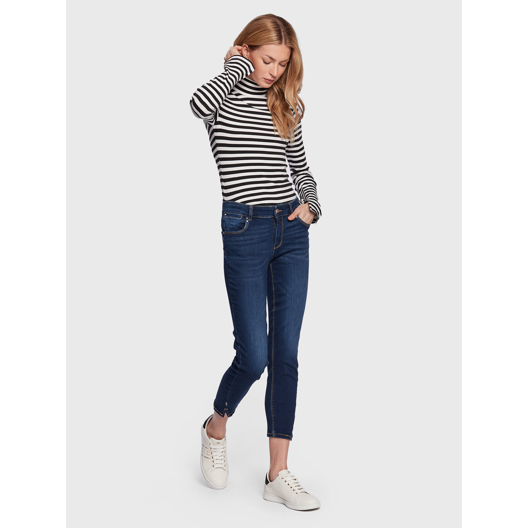 Fracomina Jeansy FP23SV9002D40902 Modrá Skinny Fit - Pepit.cz