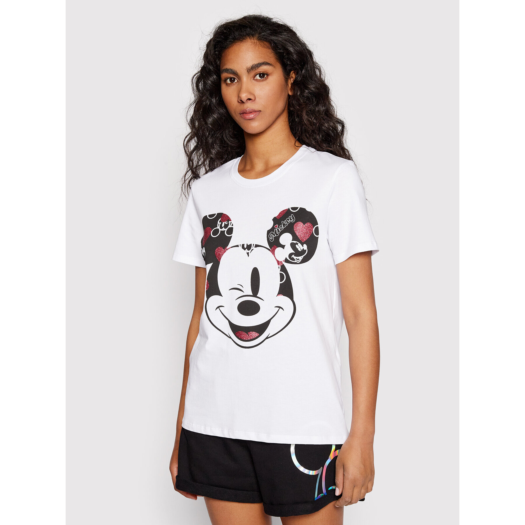 Fracomina T-Shirt DISNEY FD22ST3054J401N5 Bílá Regular Fit - Pepit.cz