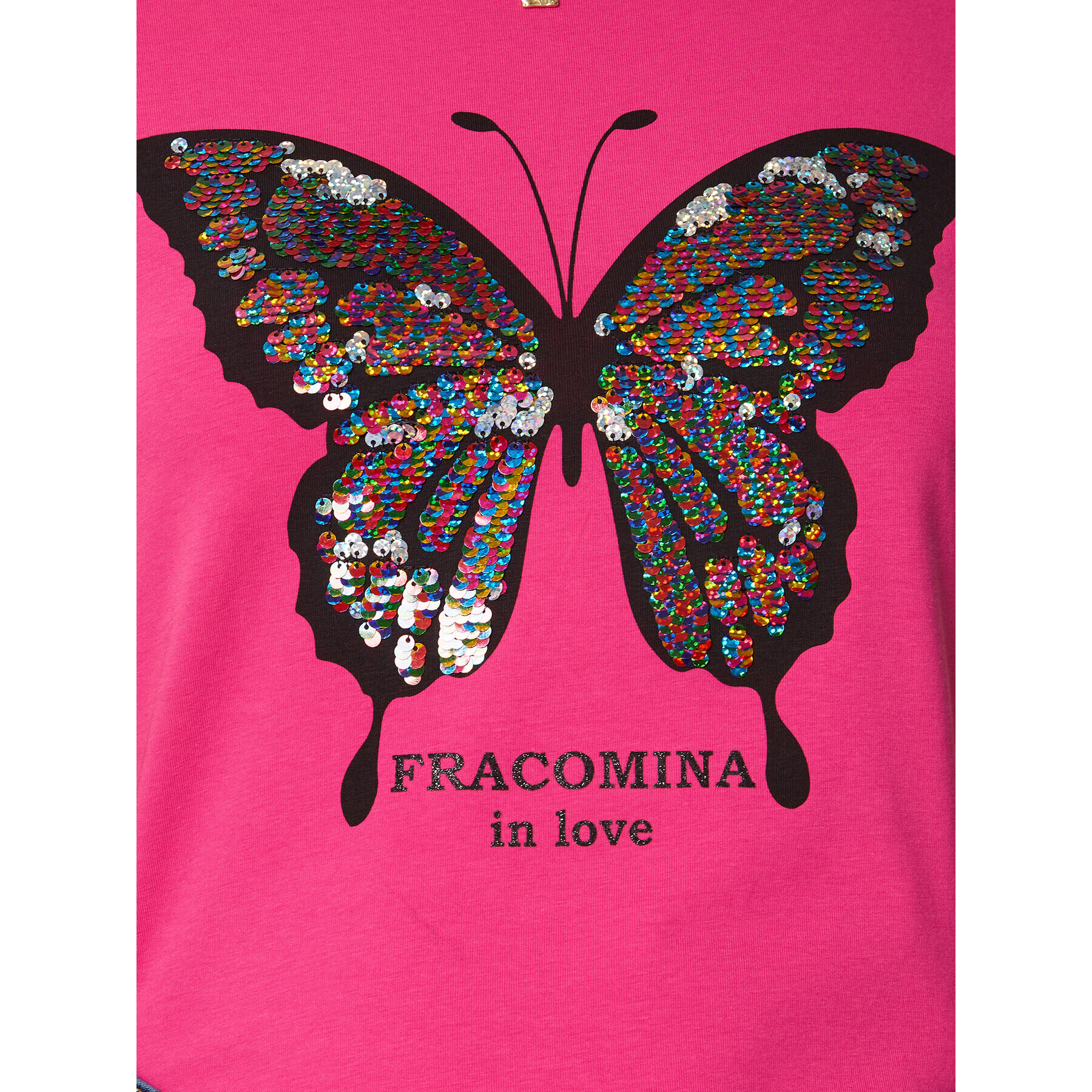 Fracomina T-Shirt FP23ST3004J40109 Růžová Regular Fit - Pepit.cz