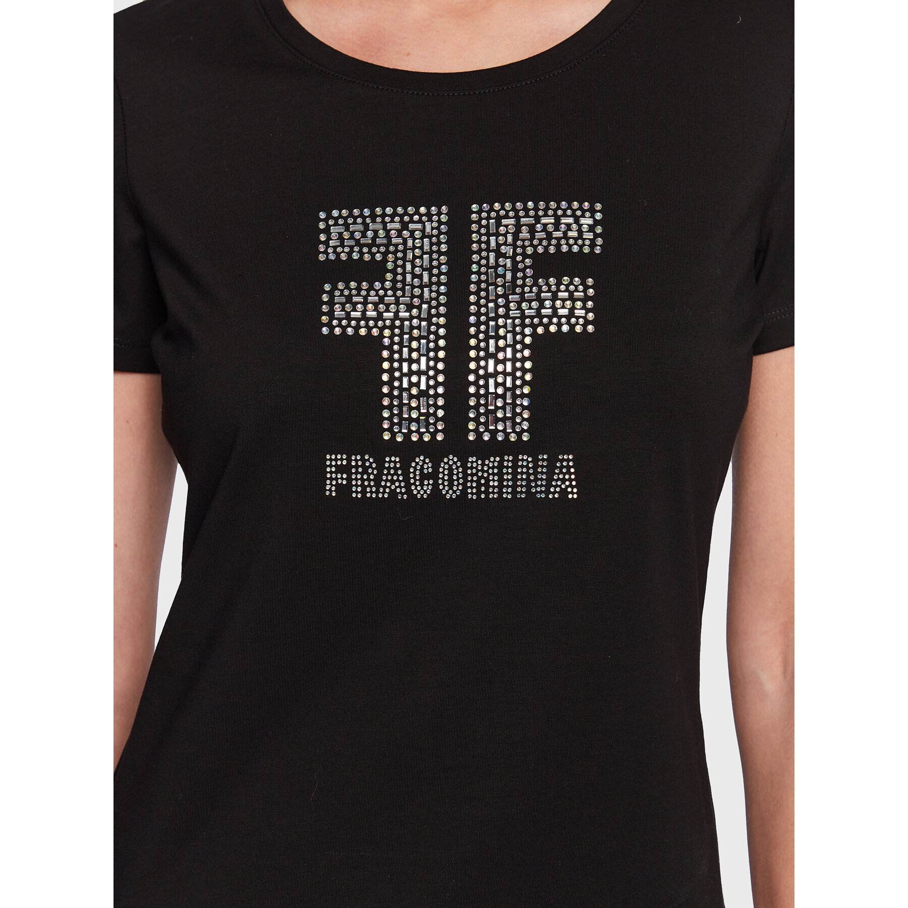 Fracomina T-Shirt FR23ST3002J40108 Černá Regular Fit - Pepit.cz