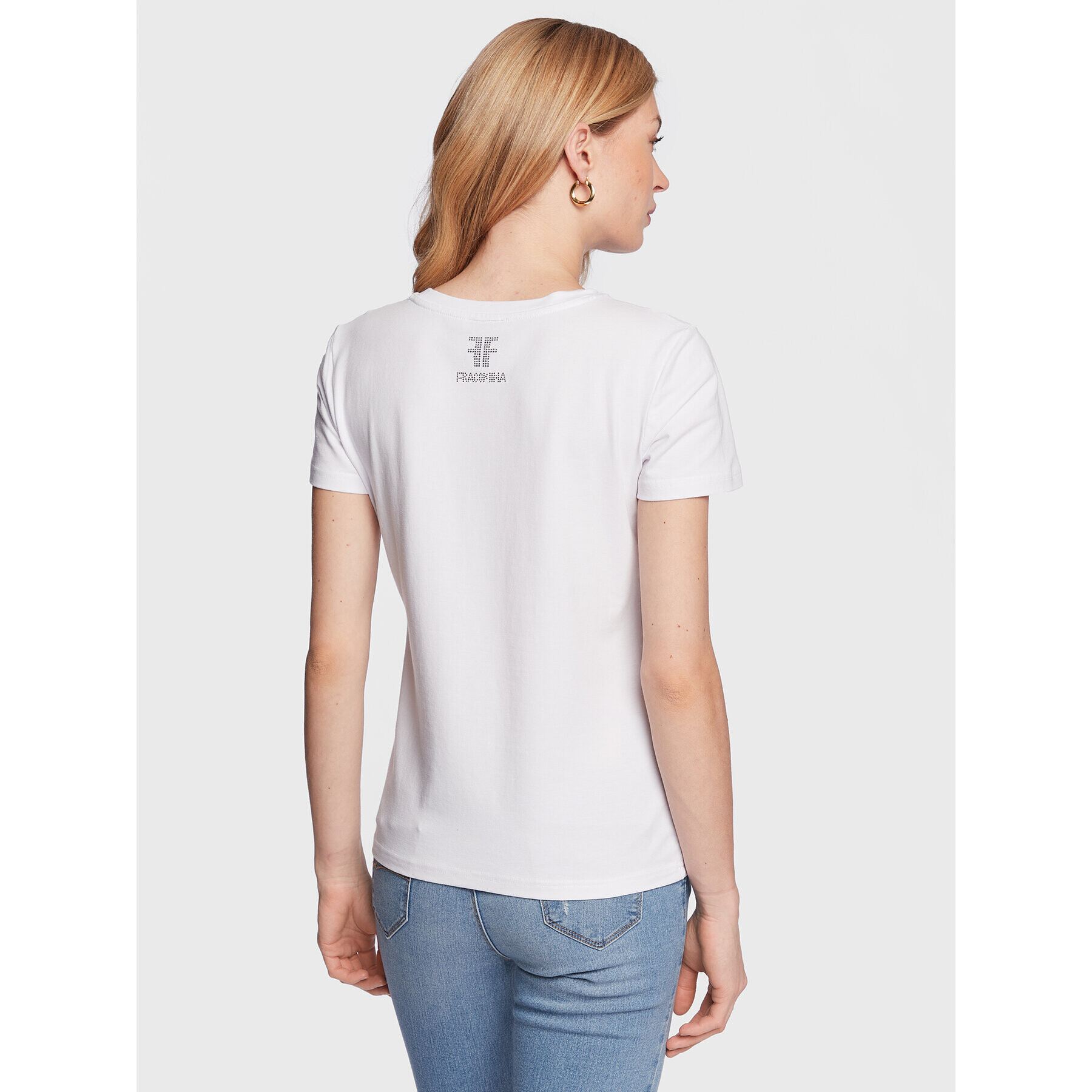 Fracomina T-Shirt FR23ST3004J40108 Bílá Regular Fit - Pepit.cz