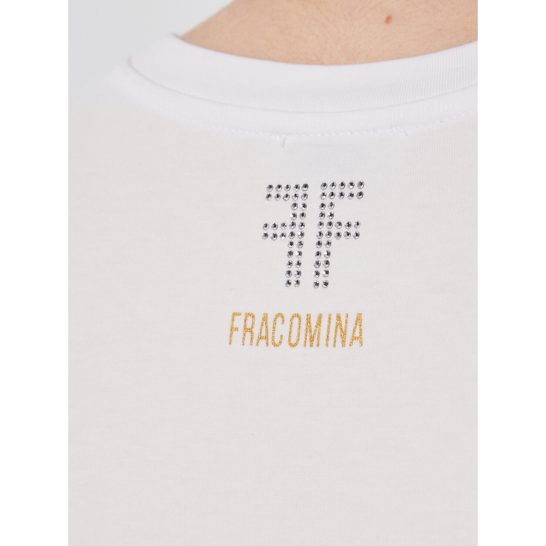 Fracomina T-Shirt FR23ST3004J401N5 Bílá Regular Fit - Pepit.cz