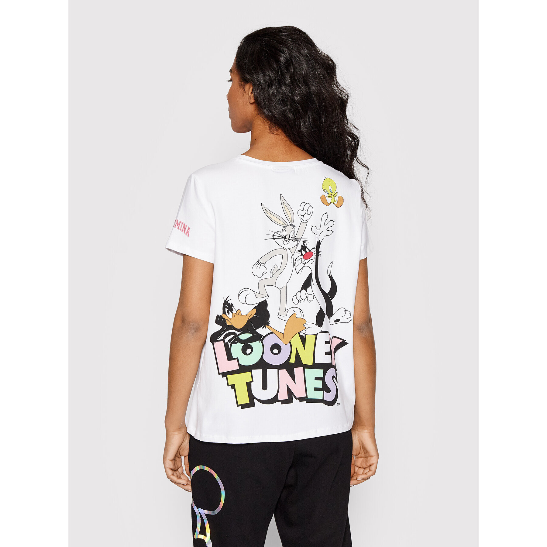 Fracomina T-Shirt LOONEY TUNES FD22ST3004J401N5 Bílá Over Fit - Pepit.cz