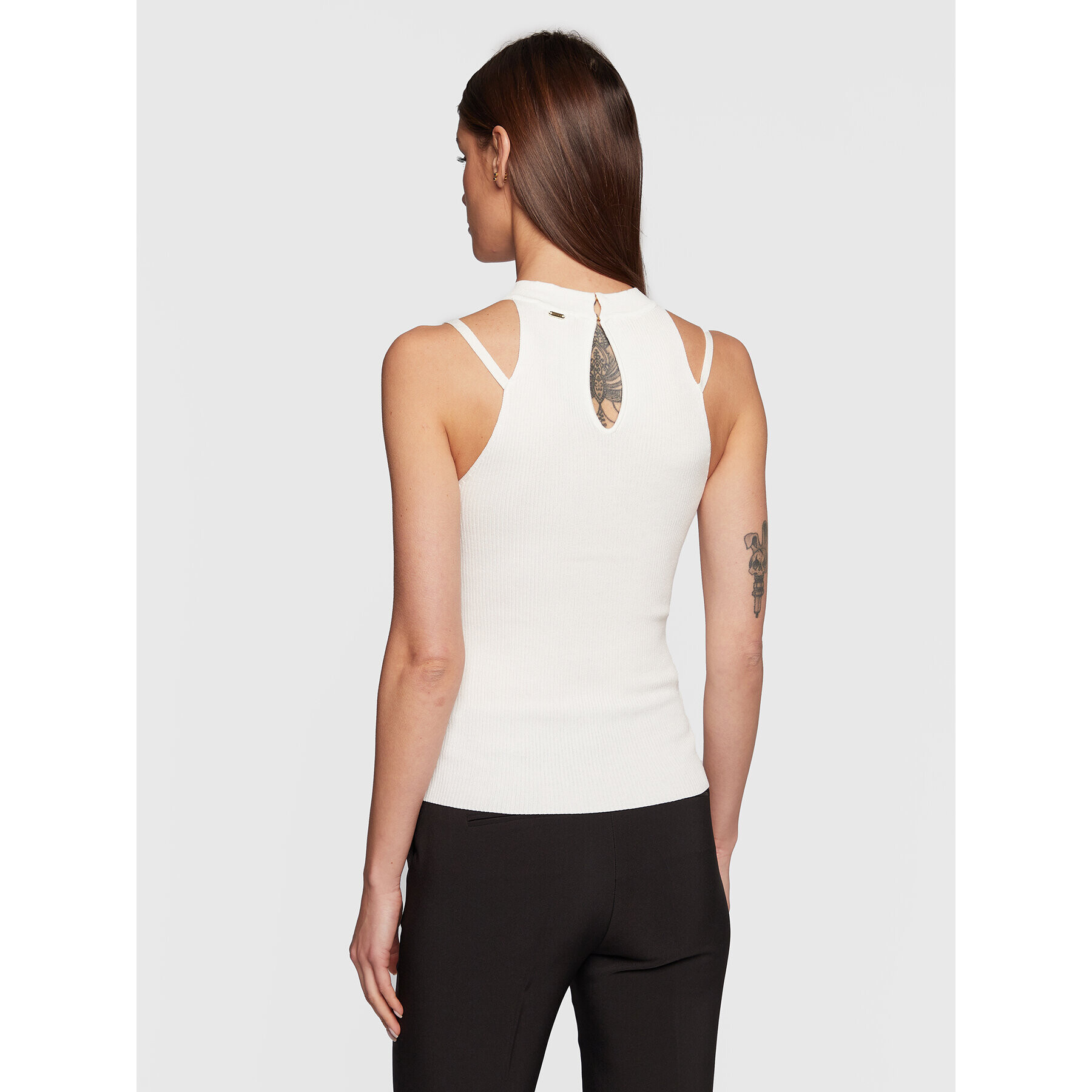 Fracomina Top FR23ST4002K41801 Bílá Slim Fit - Pepit.cz