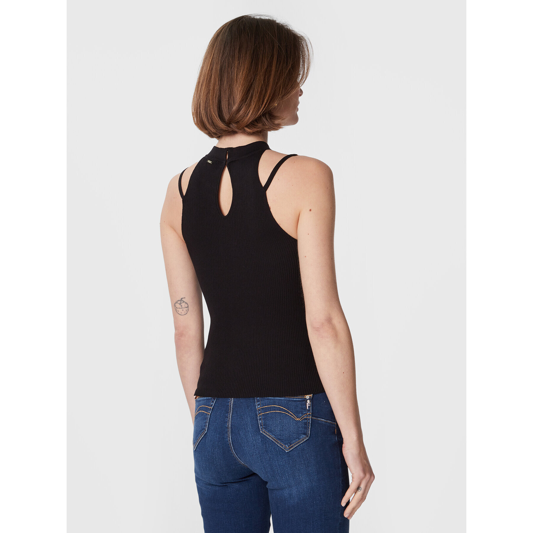 Fracomina Top FR23ST4002K41801 Černá Slim Fit - Pepit.cz