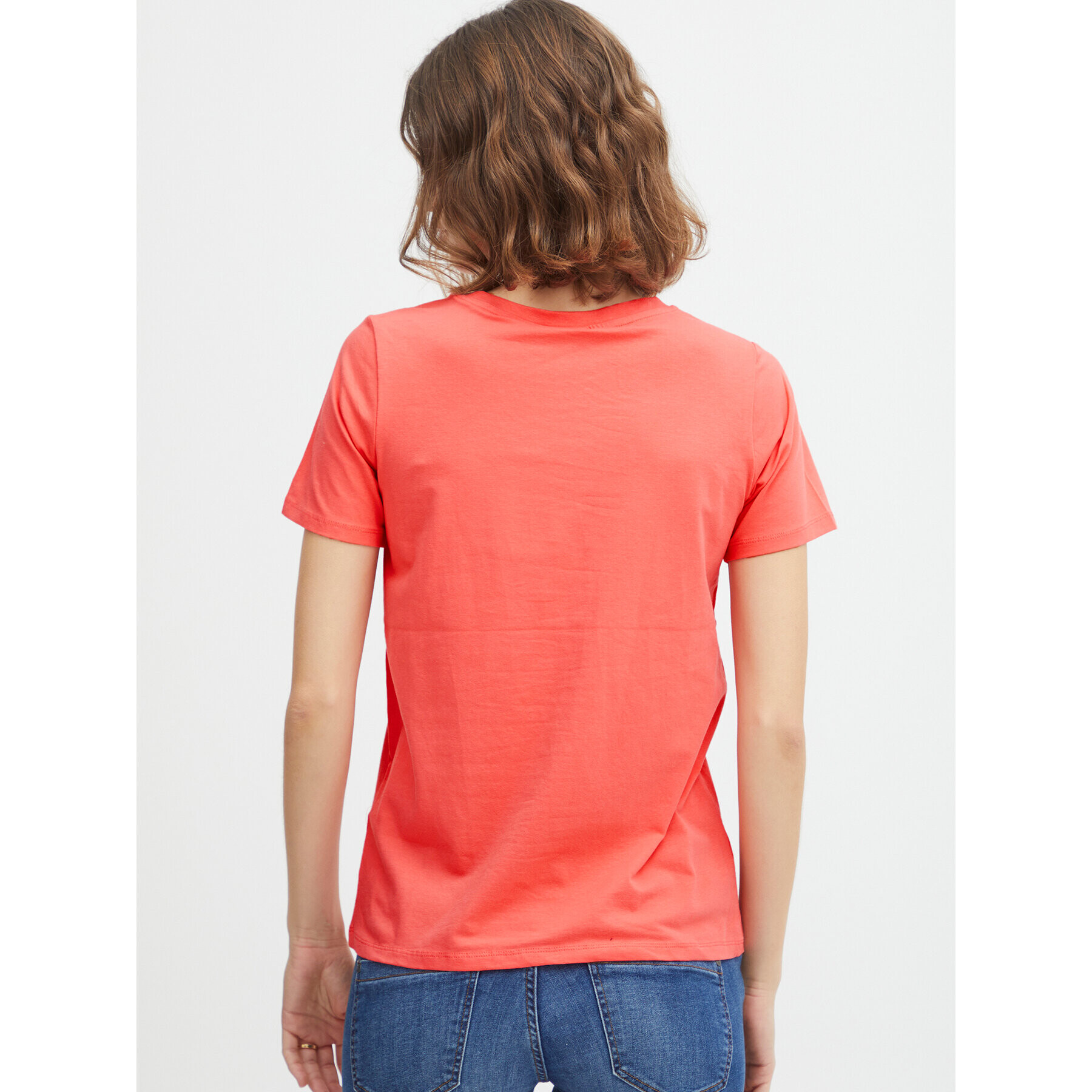 Fransa T-Shirt 20605388 Korálová Regular Fit - Pepit.cz