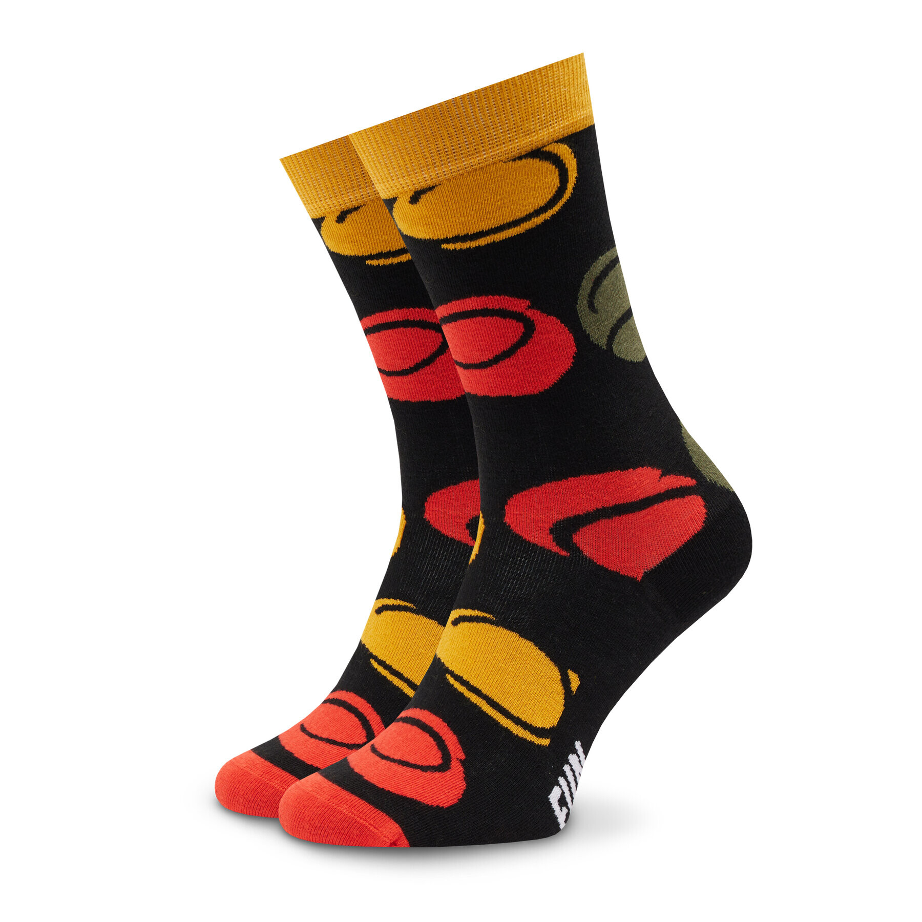 Fun Socks Sada 4 párů vysokých ponožek unisex FS-FU71107 Černá - Pepit.cz