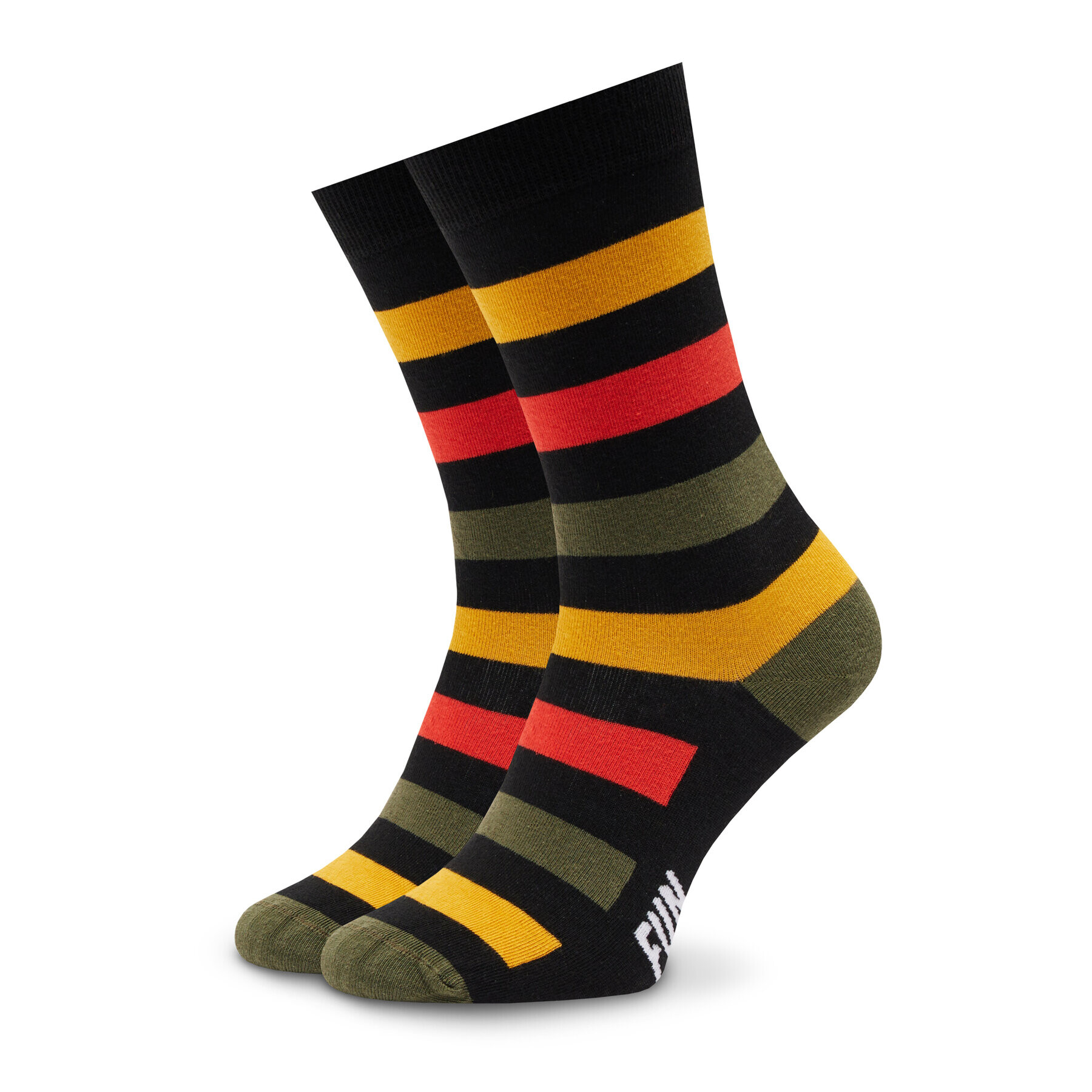 Fun Socks Sada 4 párů vysokých ponožek unisex FS-FU71107 Černá - Pepit.cz