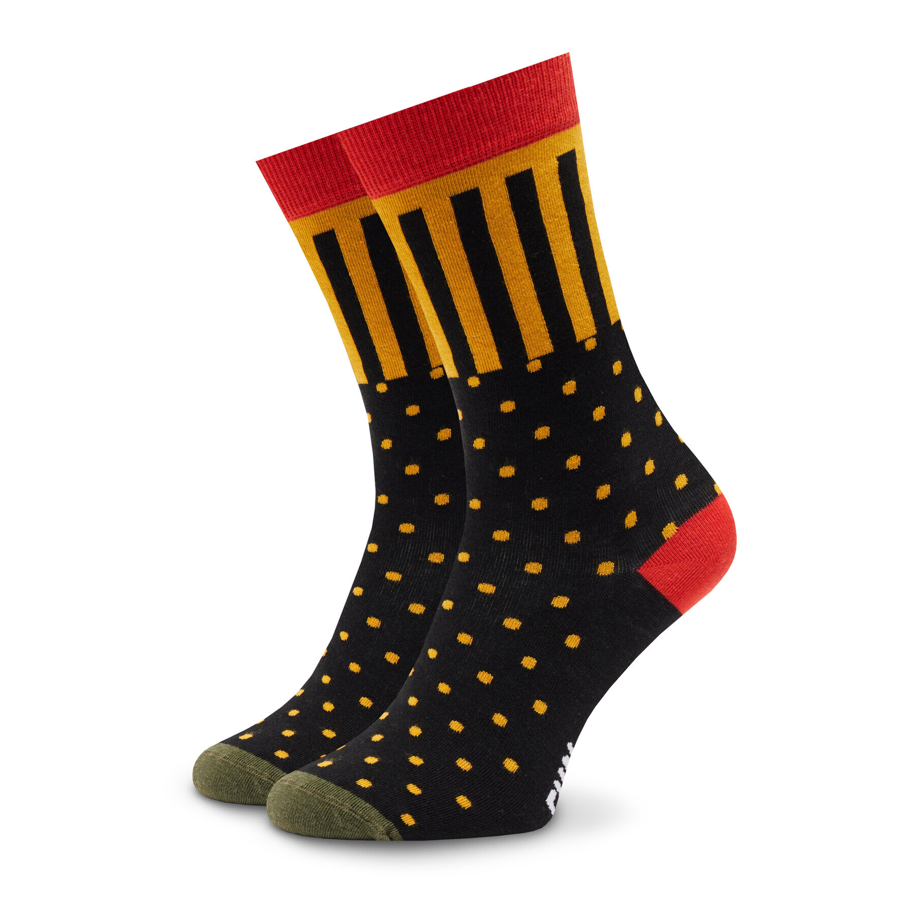 Fun Socks Sada 4 párů vysokých ponožek unisex FS-FU71107 Černá - Pepit.cz