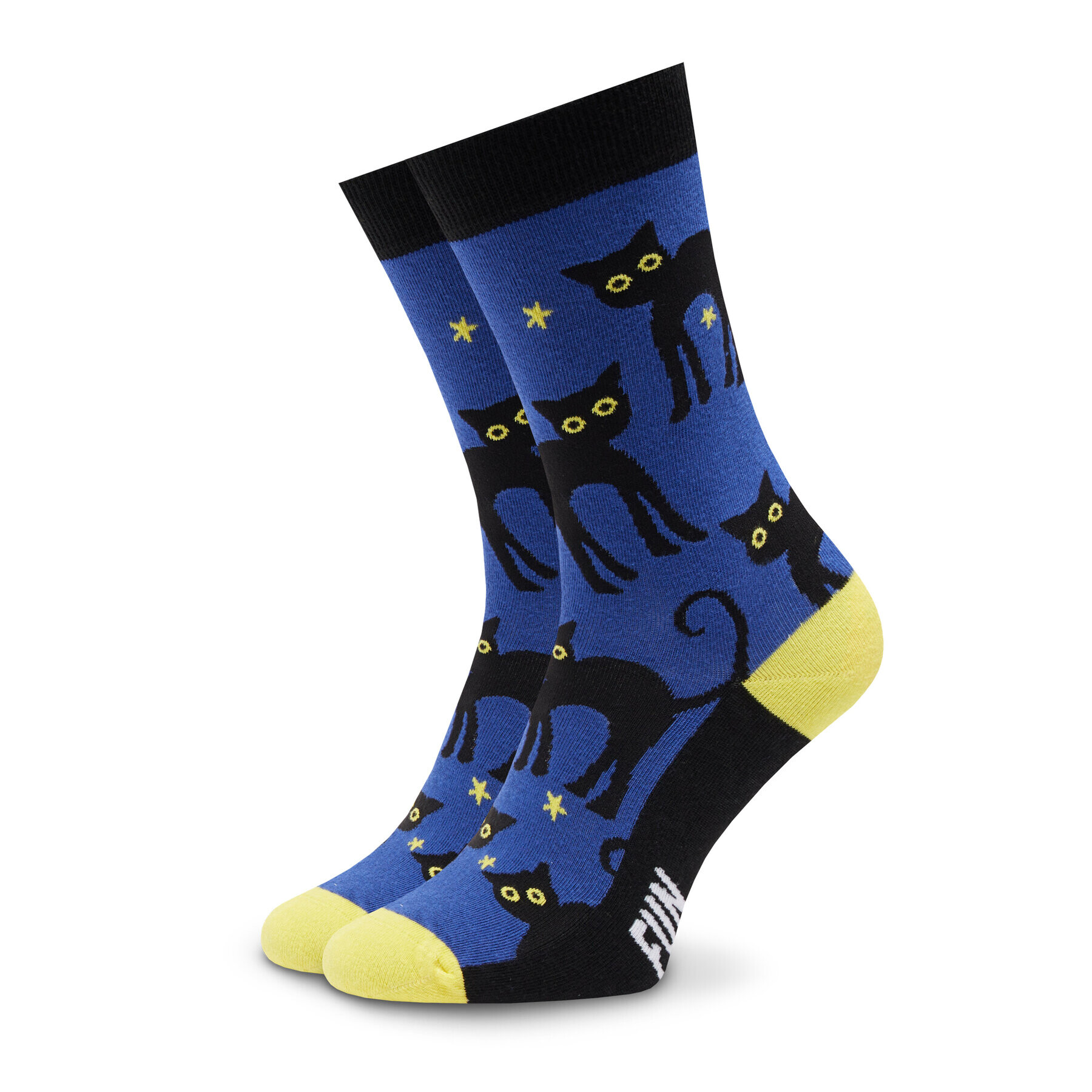 Fun Socks Sada 4 párů vysokých ponožek unisex FS-FU71108 Černá - Pepit.cz