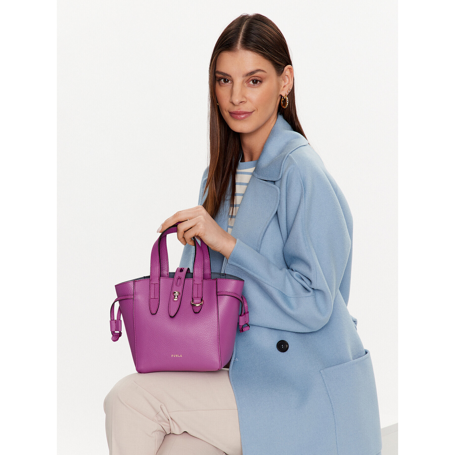 Furla Kabelka Net BASRFUA-HSF000-VLT00-9-025-20-BG-B Fialová - Pepit.cz