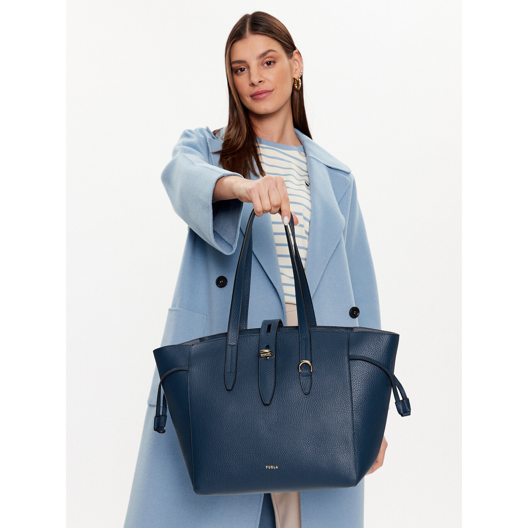 Furla Kabelka Net WB00779-HSF000-1785S-9-025-20-BG-B Tmavomodrá - Pepit.cz