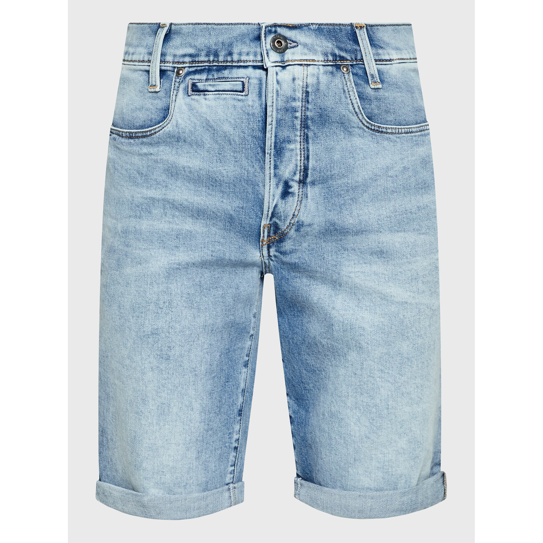 G-Star Raw Džínové šortky D-Staq 3D D10064-C052-8436 Modrá Regular Fit - Pepit.cz