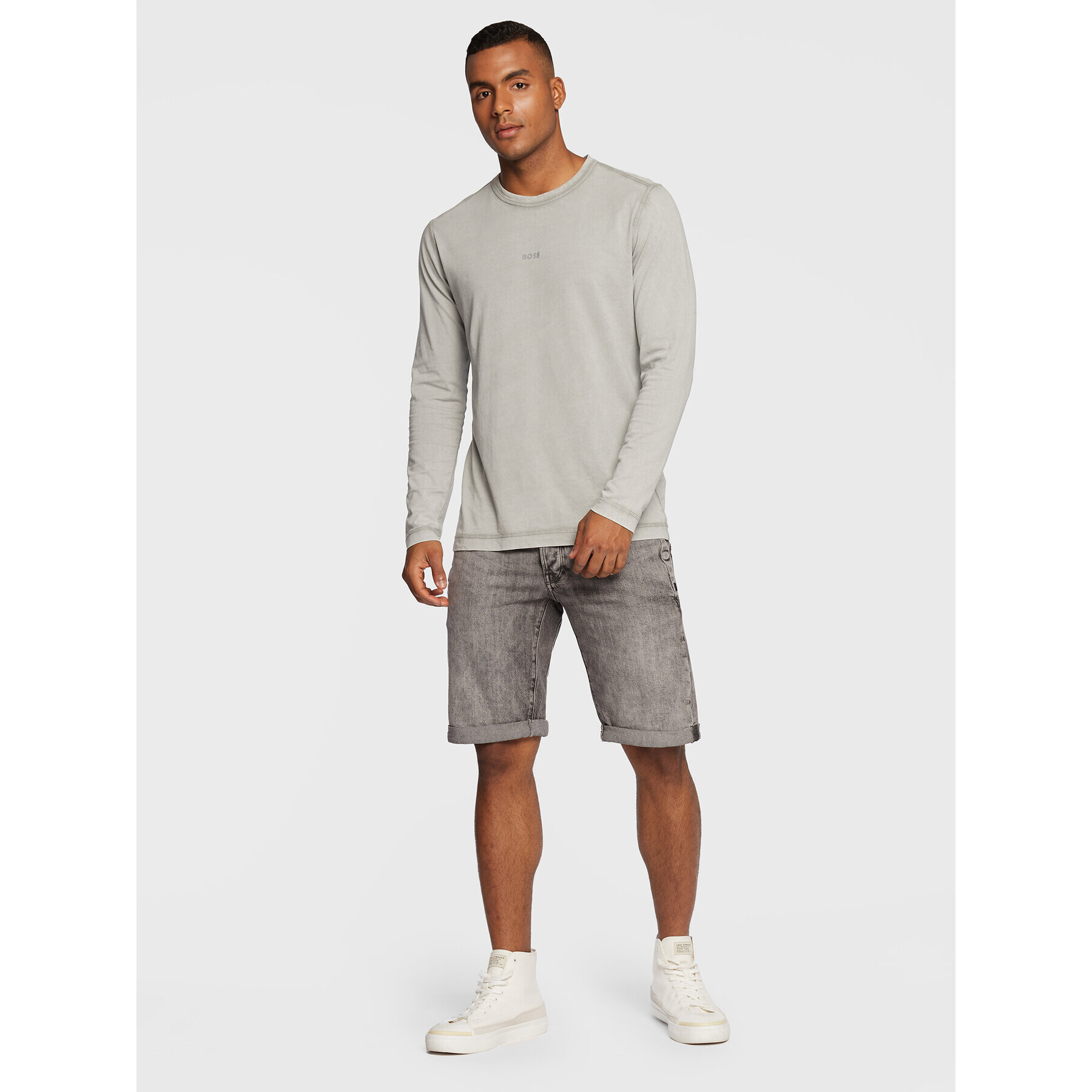 G-Star Raw Džínové šortky D-Staq 3D D10064-C909-C762 Šedá Regular Fit - Pepit.cz