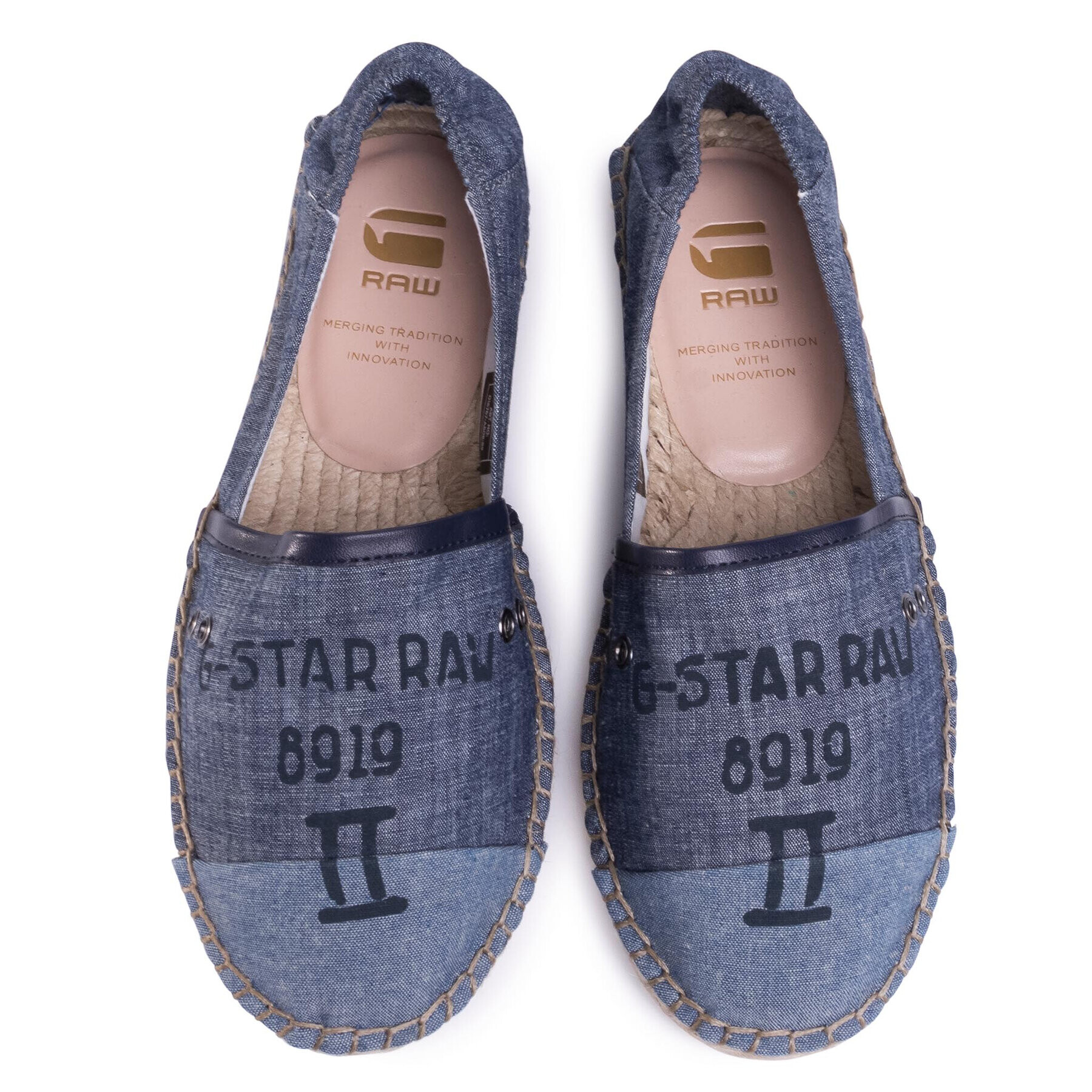 G-Star Raw Espadrilky Base Denim Espadrille D16767-A608-89 Modrá - Pepit.cz