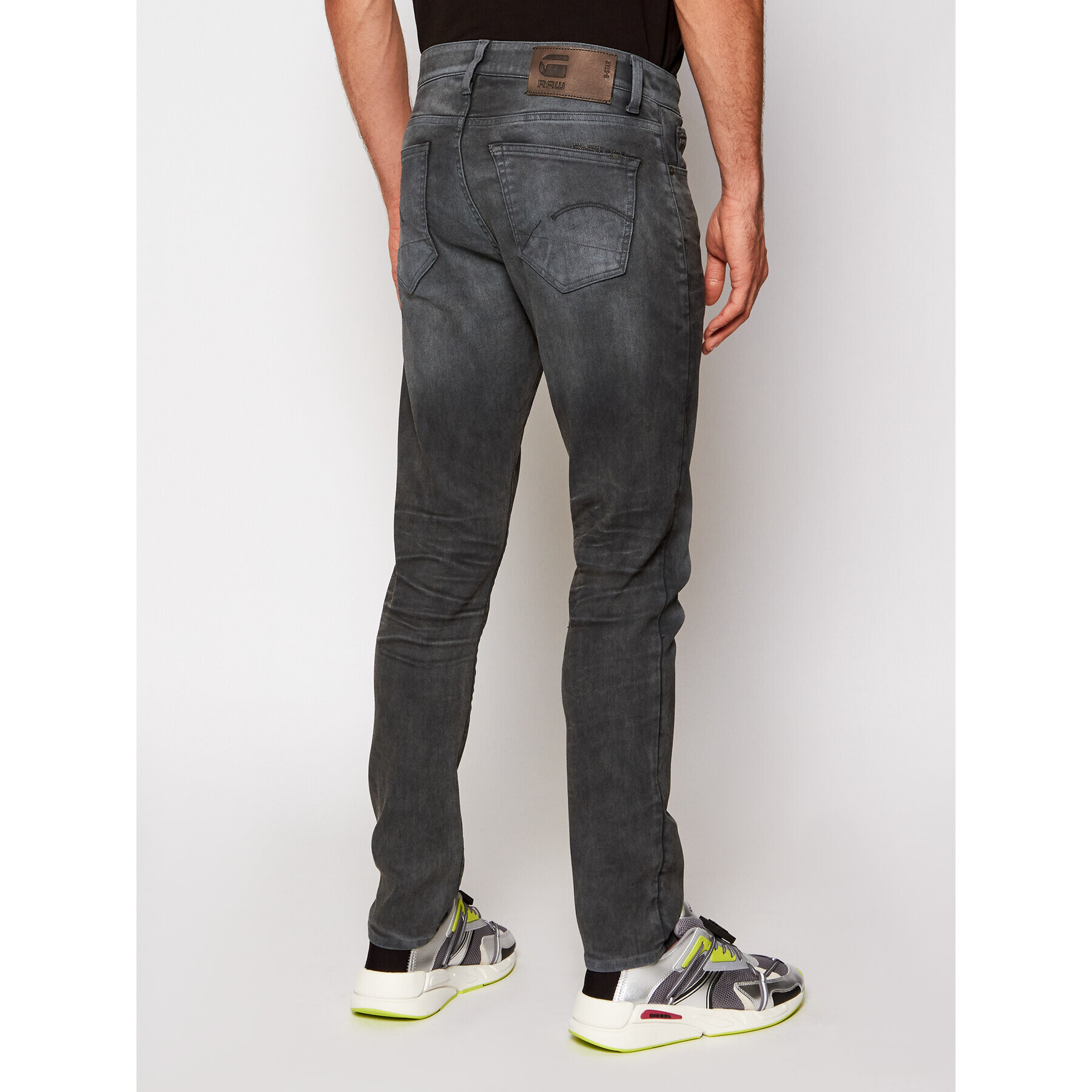 G-Star Raw Jeansy 3301 51001-7863-3143 Šedá Slim Fit - Pepit.cz