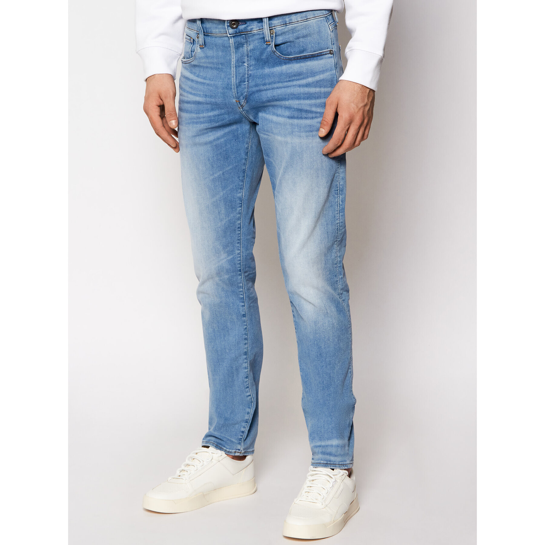 G-Star Raw Jeansy 3301 51001-8968-8436 Modrá Slim Fit - Pepit.cz