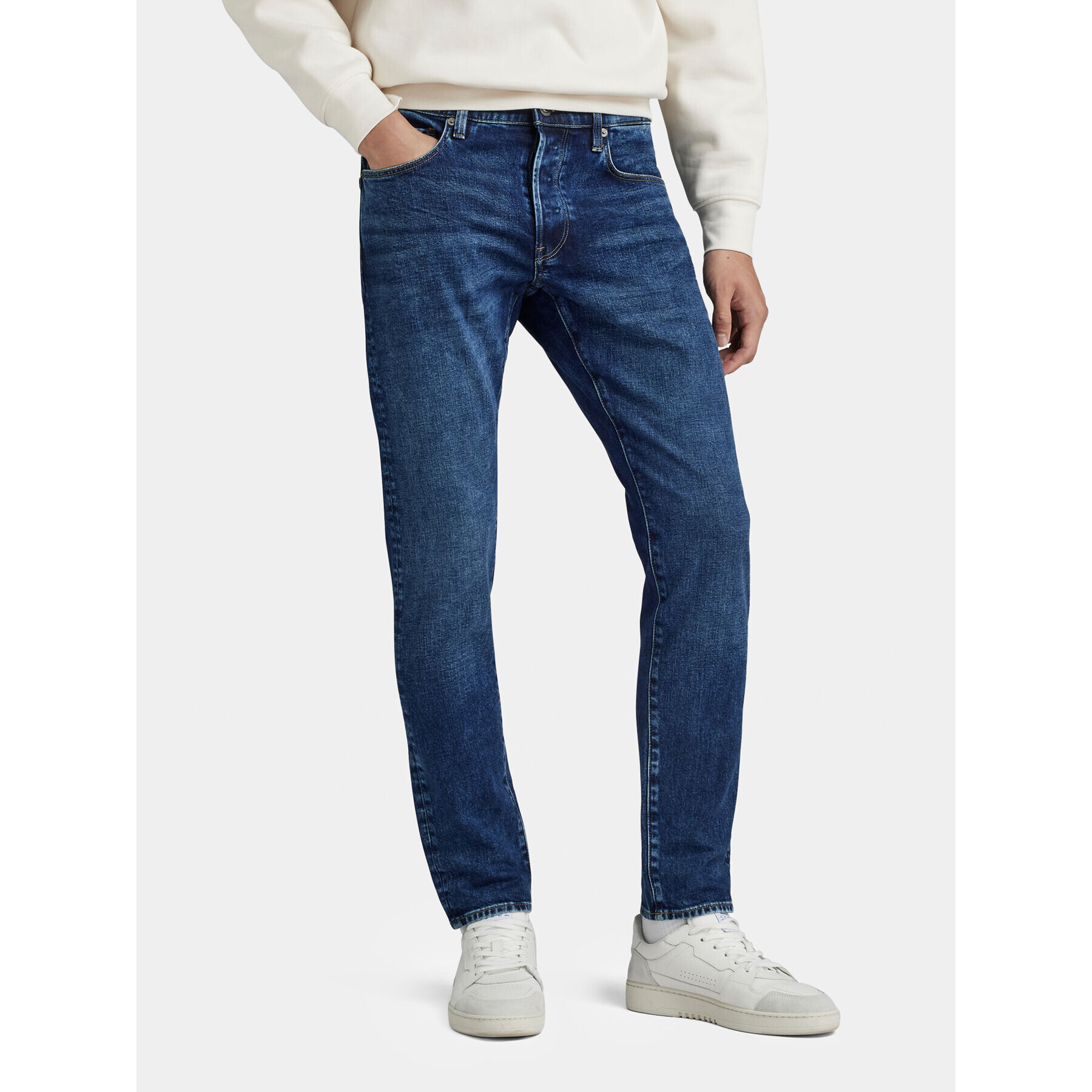 G-Star Raw Jeansy 3301 51001-C052-G119 Modrá Slim Fit - Pepit.cz