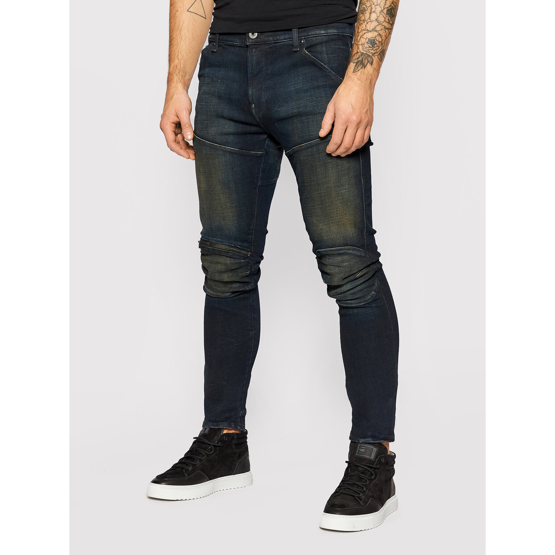 G-Star Raw Jeansy 5620 3D D01252-C051-C777 Tmavomodrá Skinny Fit - Pepit.cz