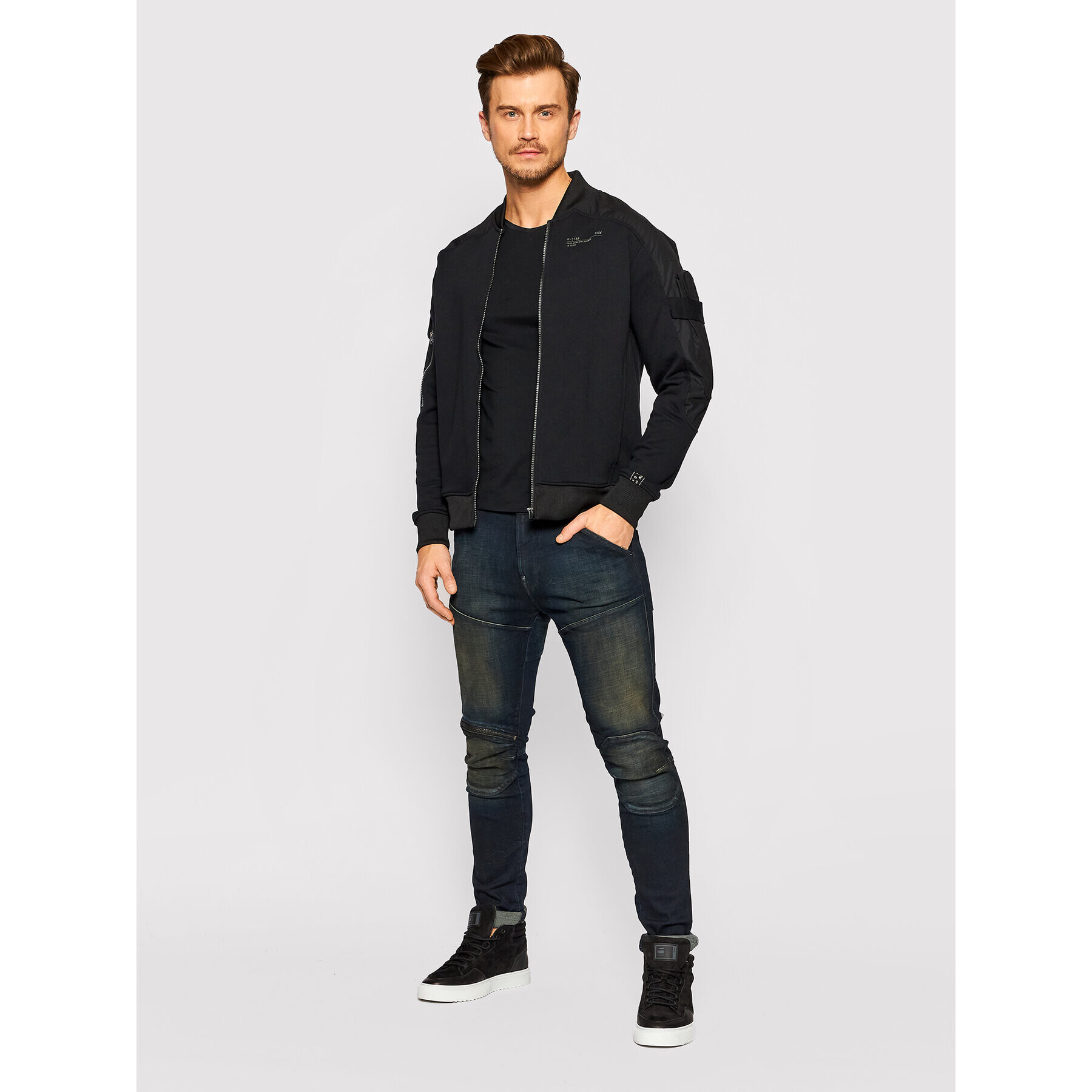 G-Star Raw Jeansy 5620 3D D01252-C051-C777 Tmavomodrá Skinny Fit - Pepit.cz