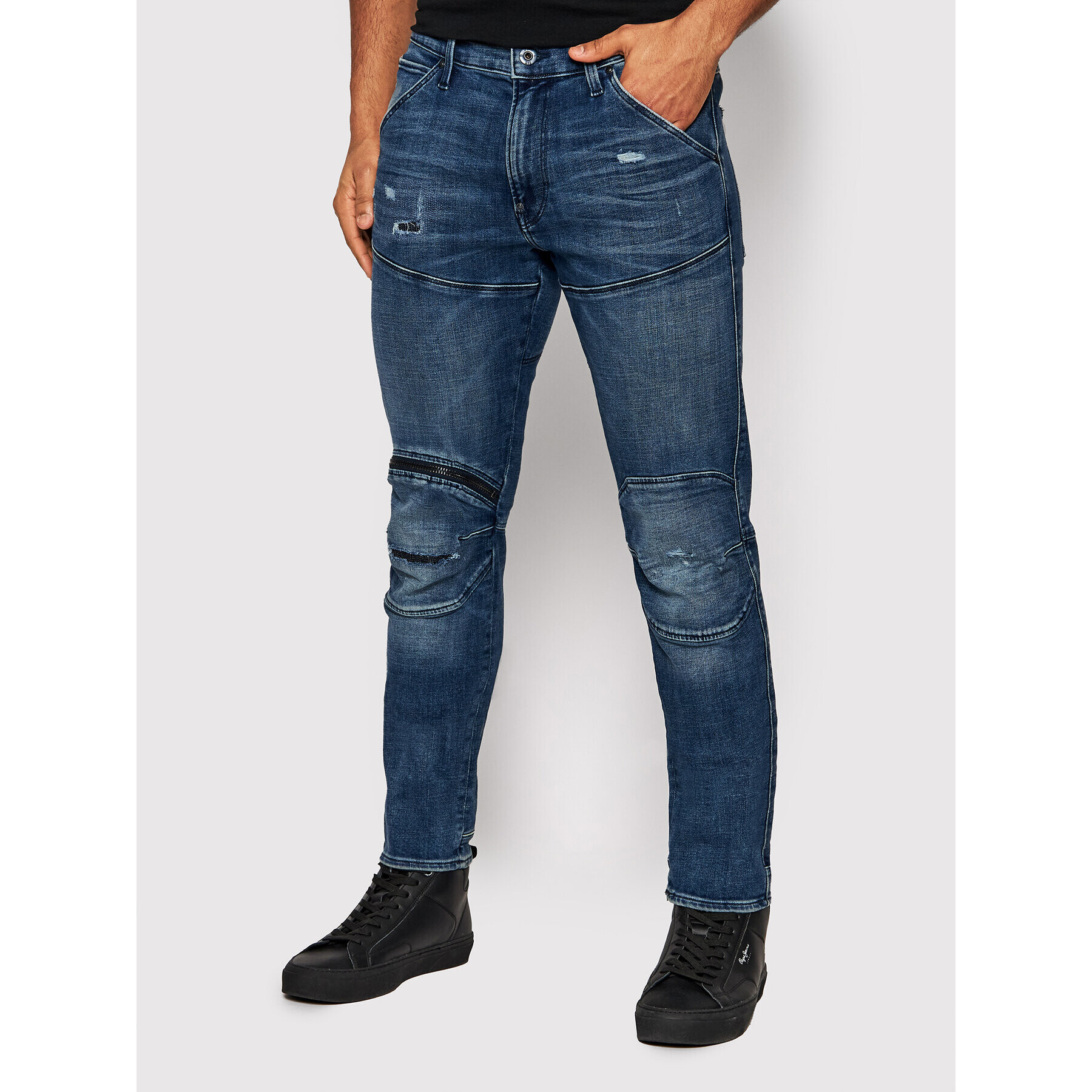 G-Star Raw Jeansy 5620 3D D01252-C051-C966 Tmavomodrá Skinny Fit - Pepit.cz