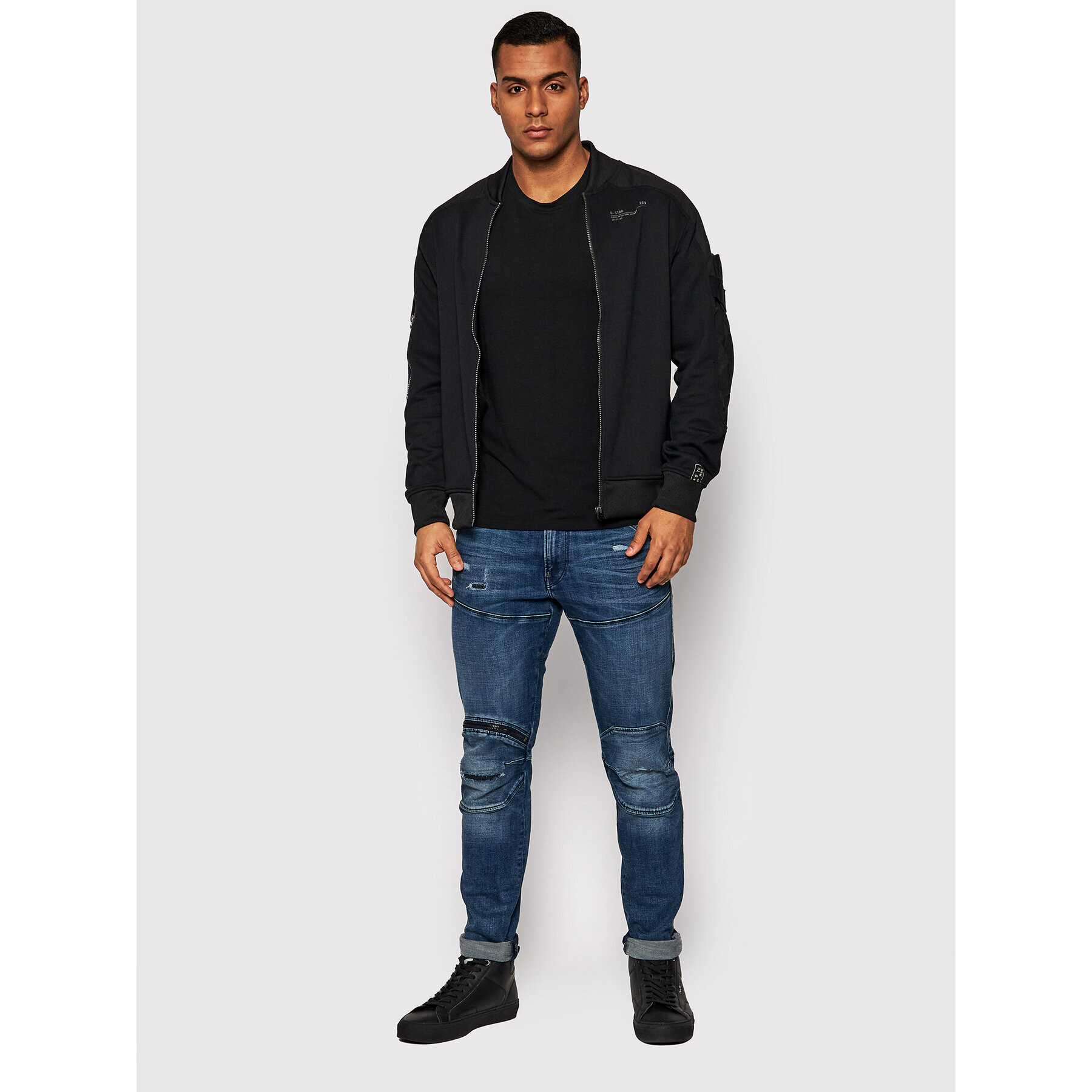 G-Star Raw Jeansy 5620 3D D01252-C051-C966 Tmavomodrá Skinny Fit - Pepit.cz