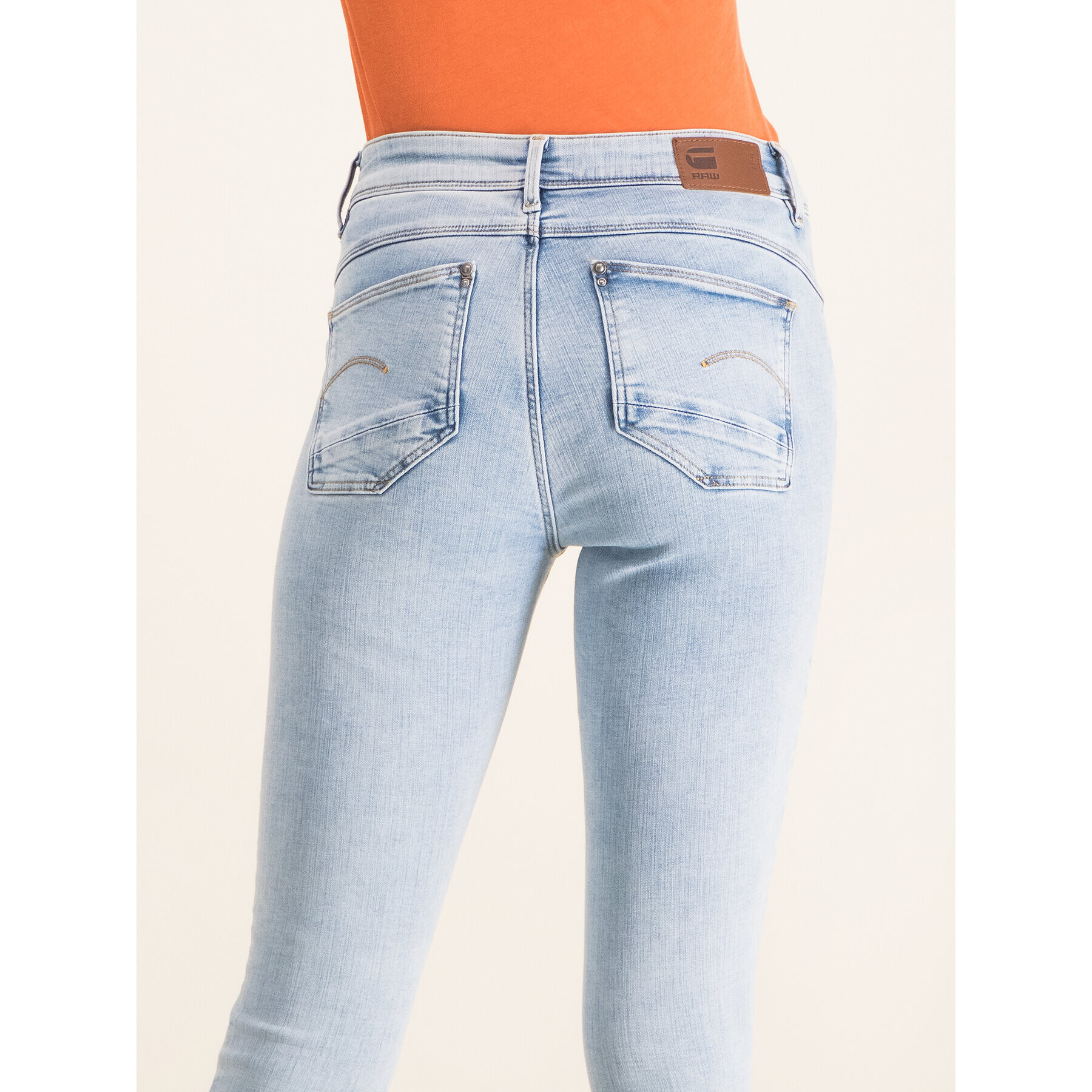 G-Star Raw Jeansy Lhana D15179-9136-B165 Modrá Super Skinny Fit - Pepit.cz